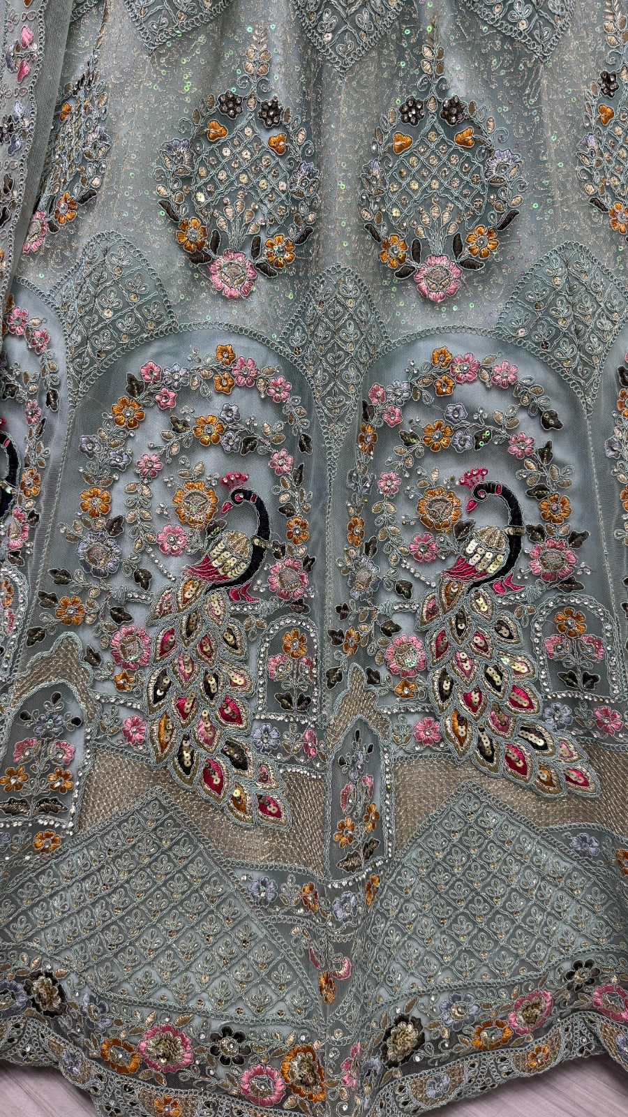 Anjani Art Elegant Net Bridal Lehenga Collection with Multi-Thread Work - Image 3