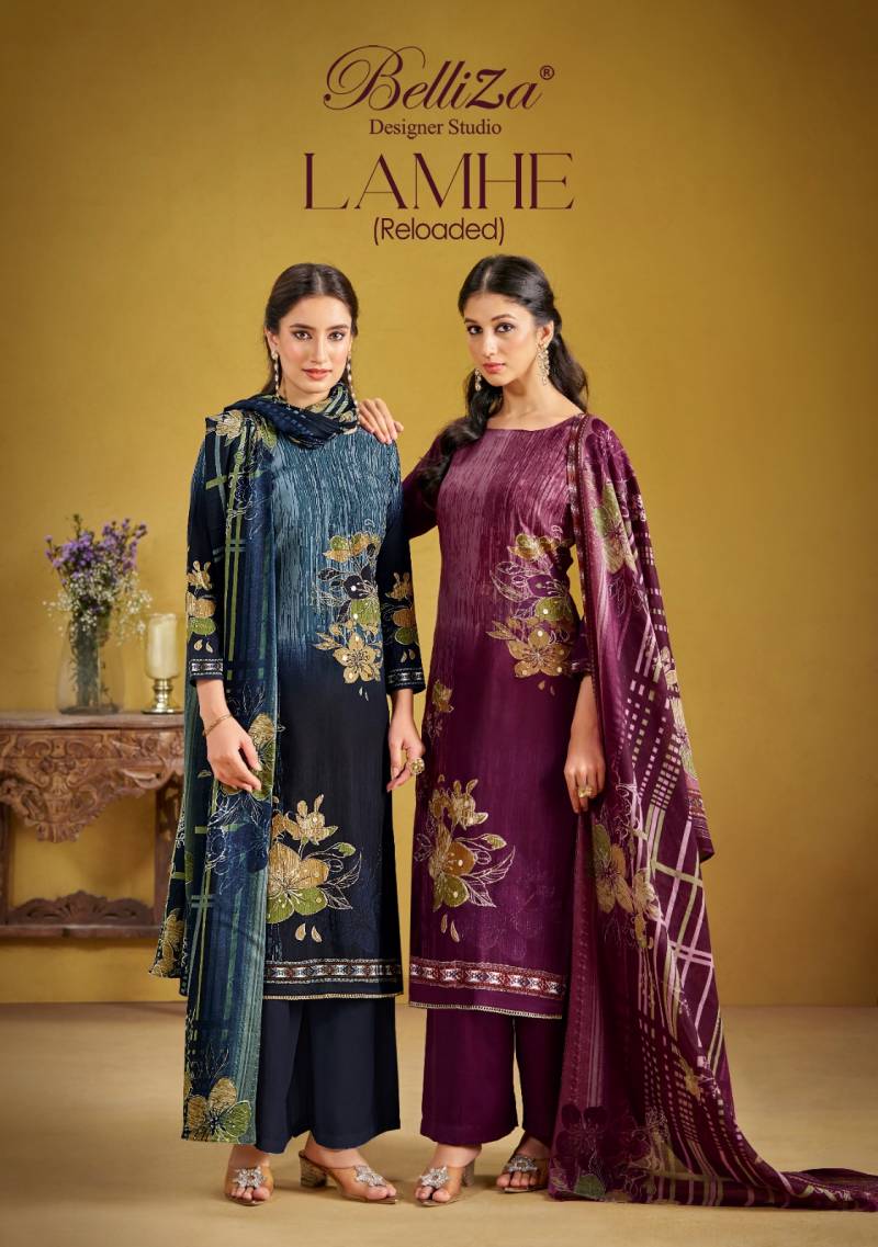 Belliza Lamhe Viscose Wholesale Dress Material  Catalog
