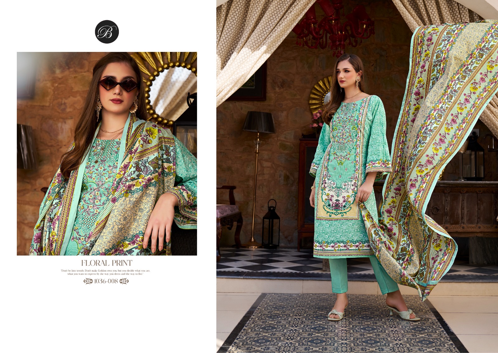 Belliza Naira Vol 93 Cotton Printed Embroidered Wholesale Pakistani Eid Collection - Image 5