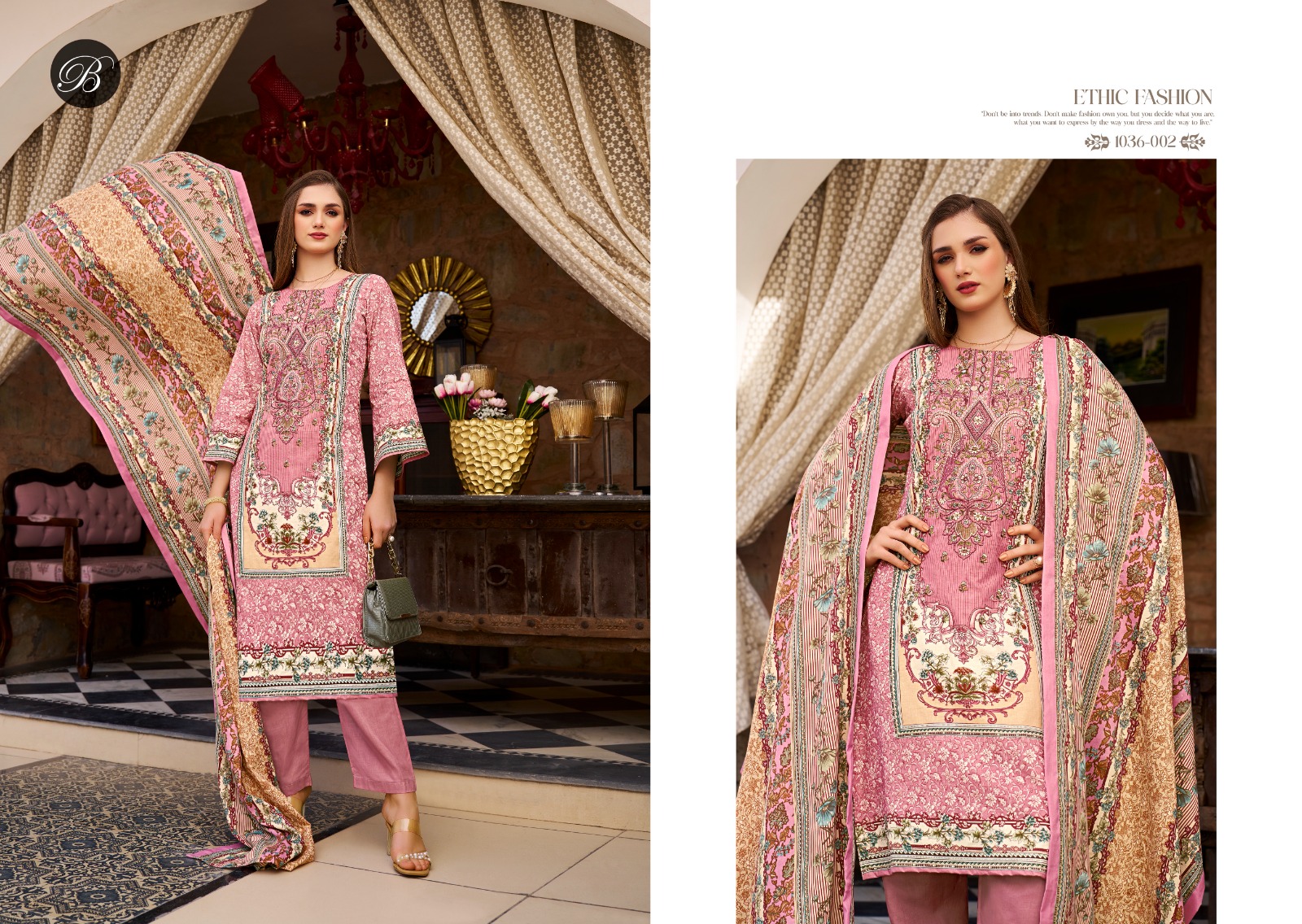 Belliza Naira Vol 93 Cotton Printed Embroidered Wholesale Pakistani Eid Collection - Image 7
