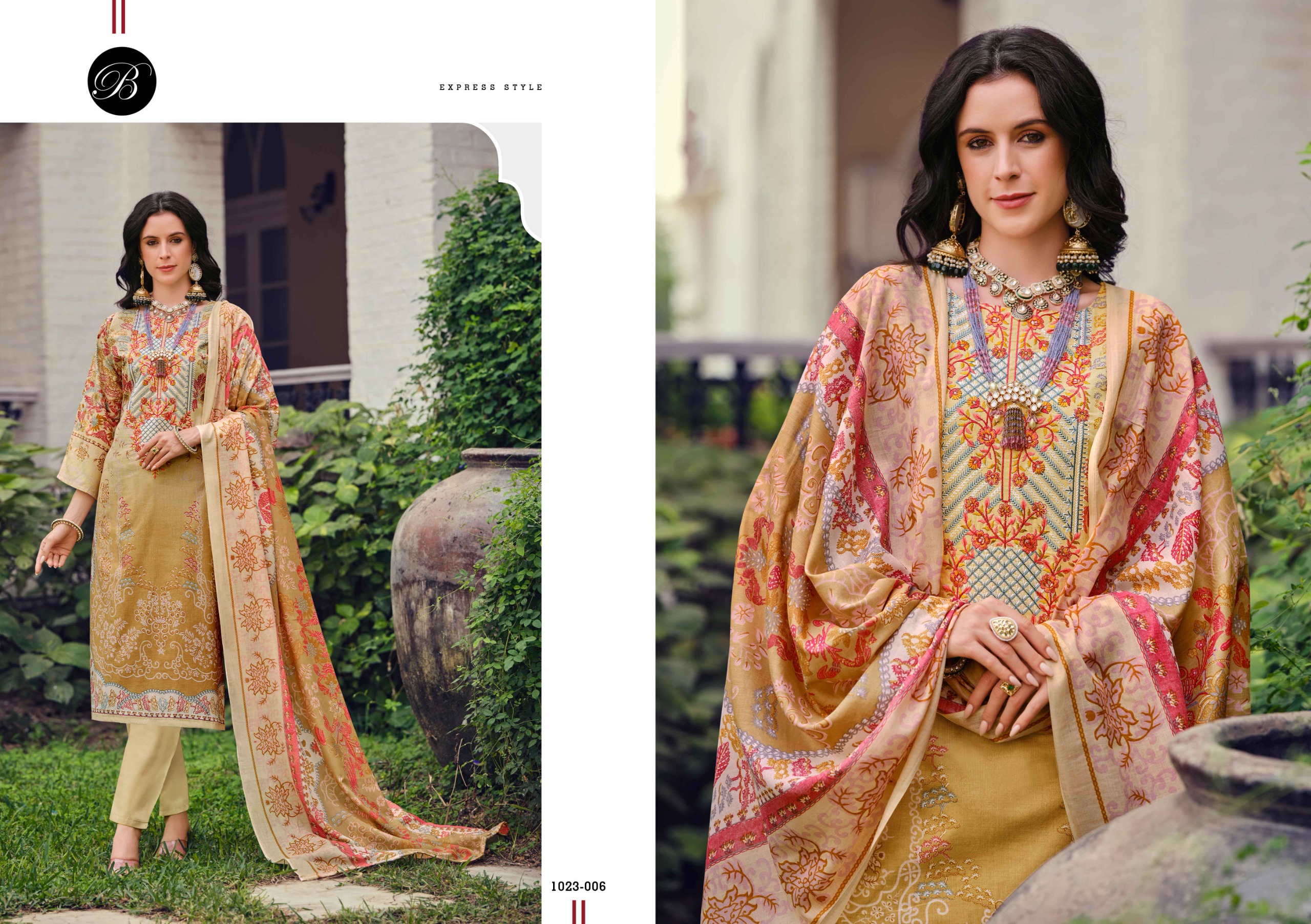 Belliza Riwayat Vol 10 Digital Printed Wholesale Pakistani Salwar Suit Collection - Image 3