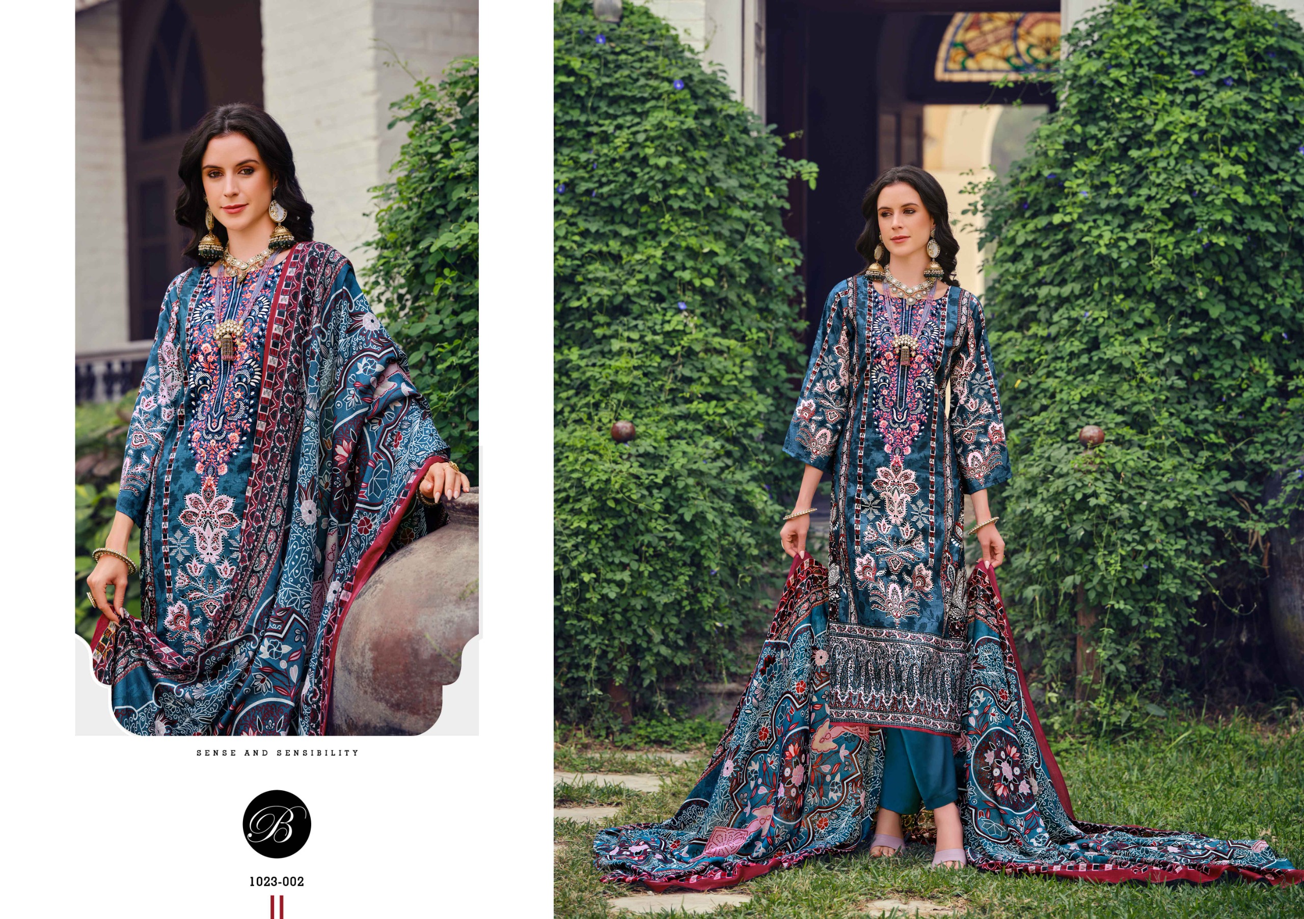 Belliza Riwayat Vol 10 Digital Printed Wholesale Pakistani Salwar Suit Collection - Image 5