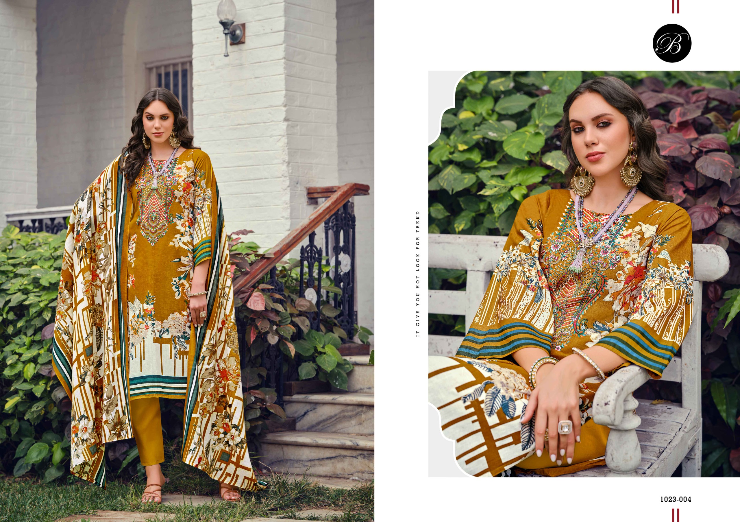 Belliza Riwayat Vol 10 Digital Printed Wholesale Pakistani Salwar Suit Collection - Image 7