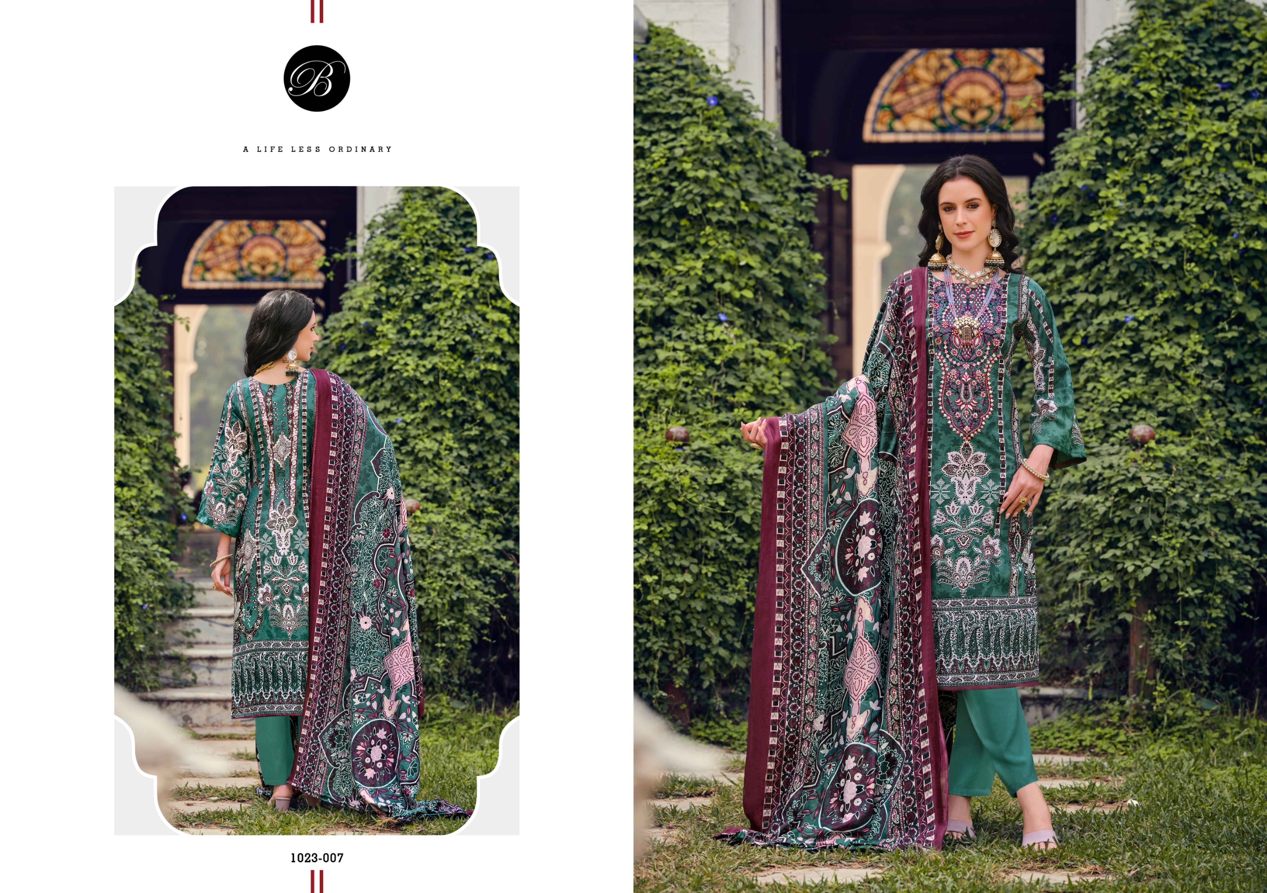 Belliza Riwayat Vol 10 Digital Printed Wholesale Pakistani Salwar Suit Collection - Image 8