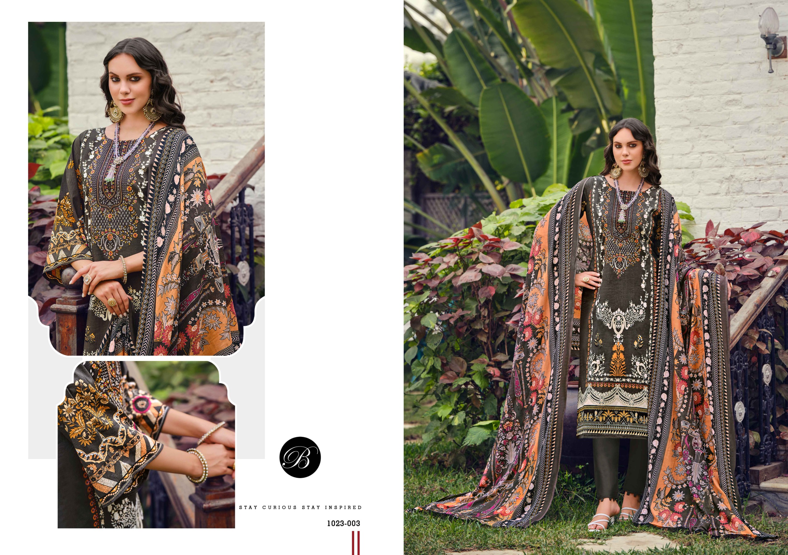 Belliza Riwayat Vol 10 Digital Printed Wholesale Pakistani Salwar Suit Collection - Image 9