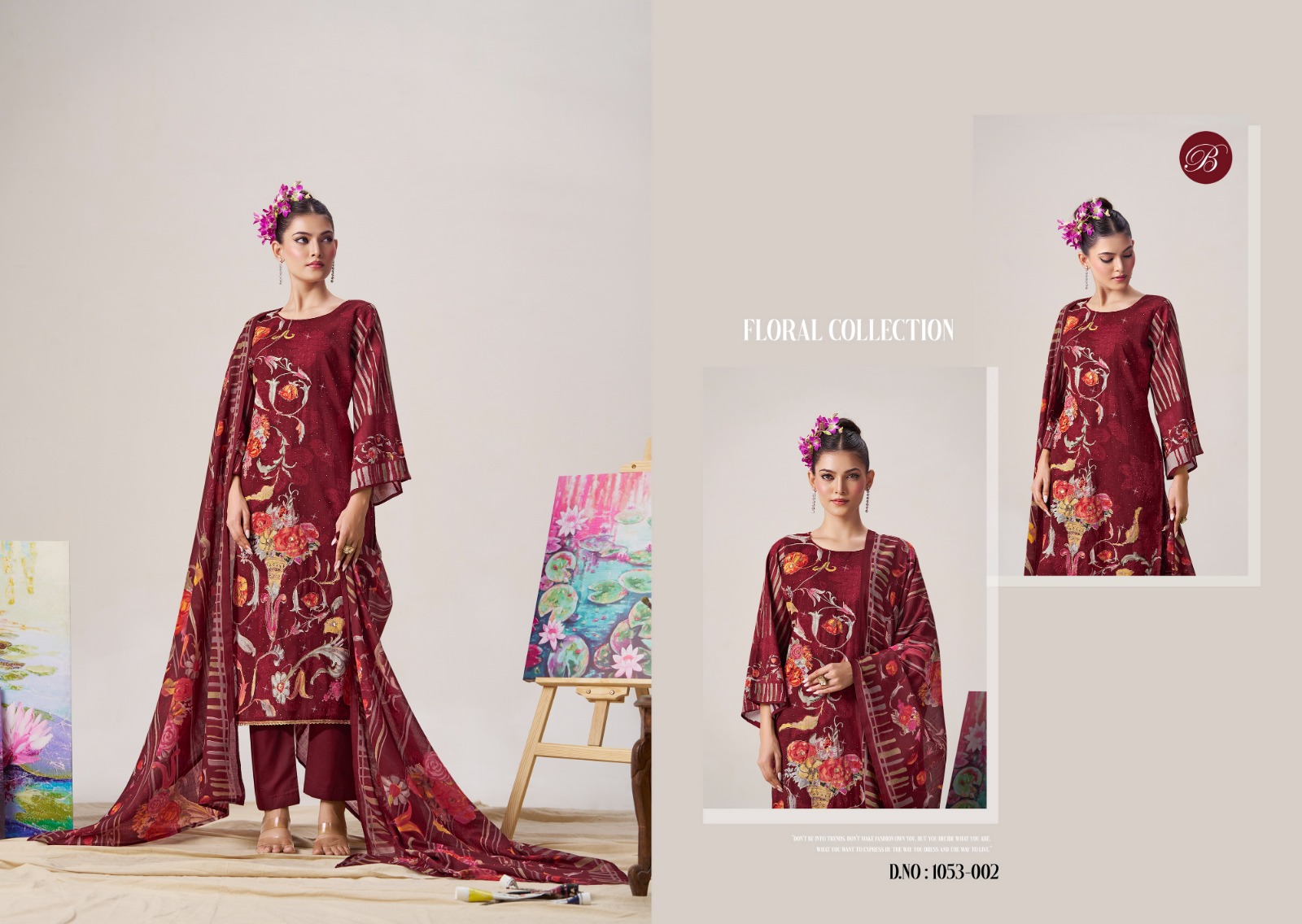 Belliza Zubeda Digital Printed Cotton Wholesale Dress Material Collection - Image 2
