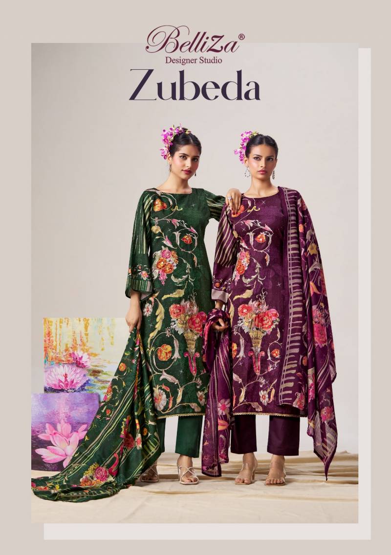Belliza Zubeda Digital Printed Cotton Wholesale Dress Material Collection