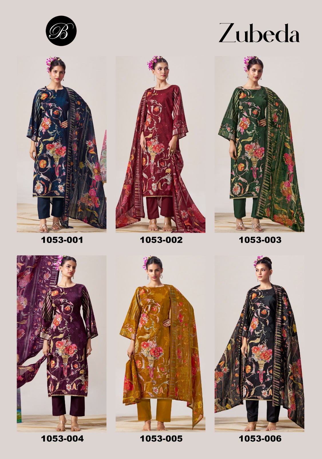 Belliza Zubeda Digital Printed Cotton Wholesale Dress Material Collection - Image 7