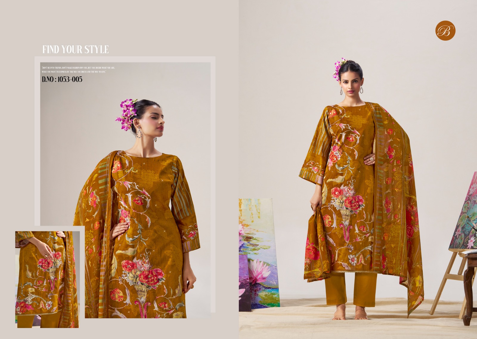 Belliza Zubeda Digital Printed Cotton Wholesale Dress Material Collection - Image 5