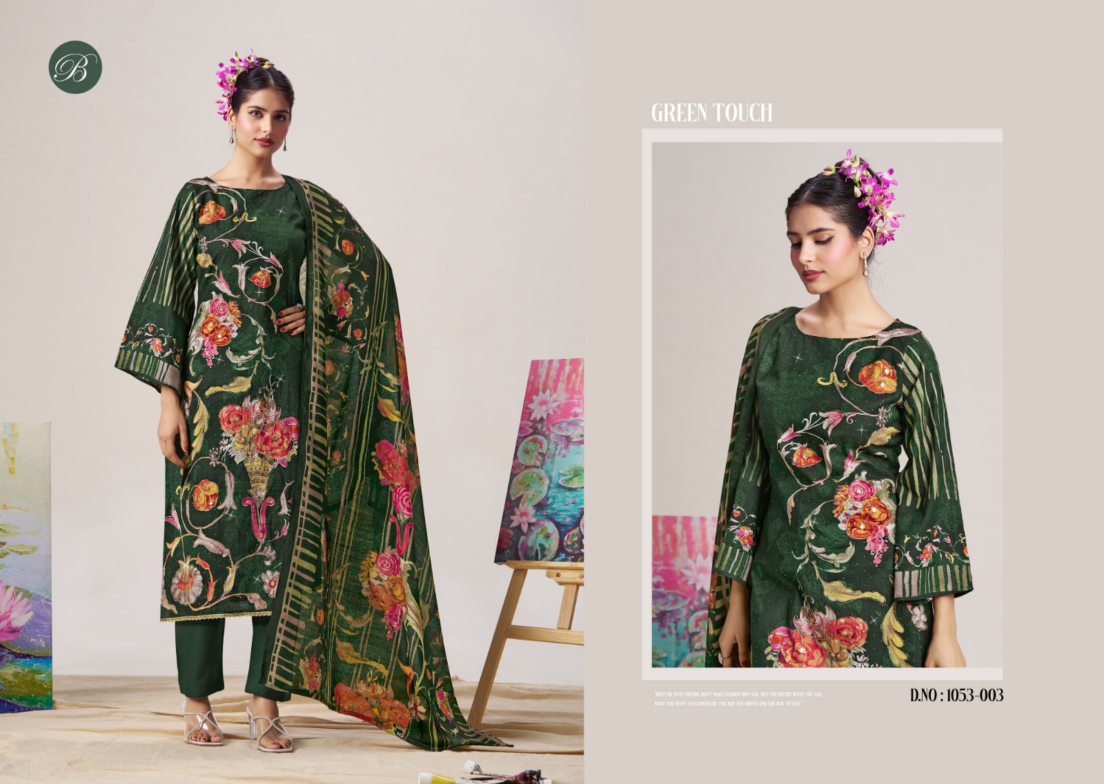 Belliza Zubeda Digital Printed Cotton Wholesale Dress Material Collection - Image 6