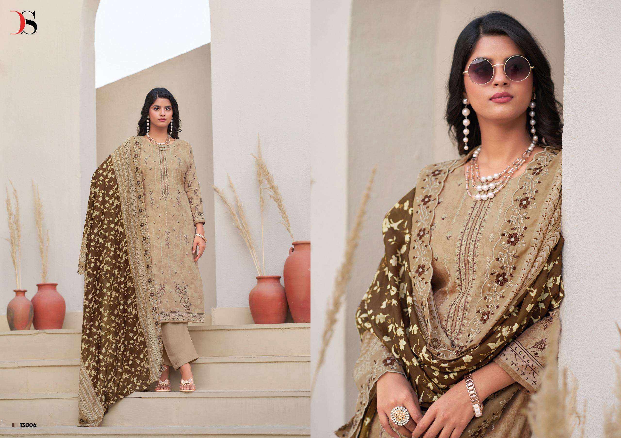 Deepsy Bin Saeed 13 Lawn Cotton Wholesale Pakistani Salwar Kameez Catalog - Image 3