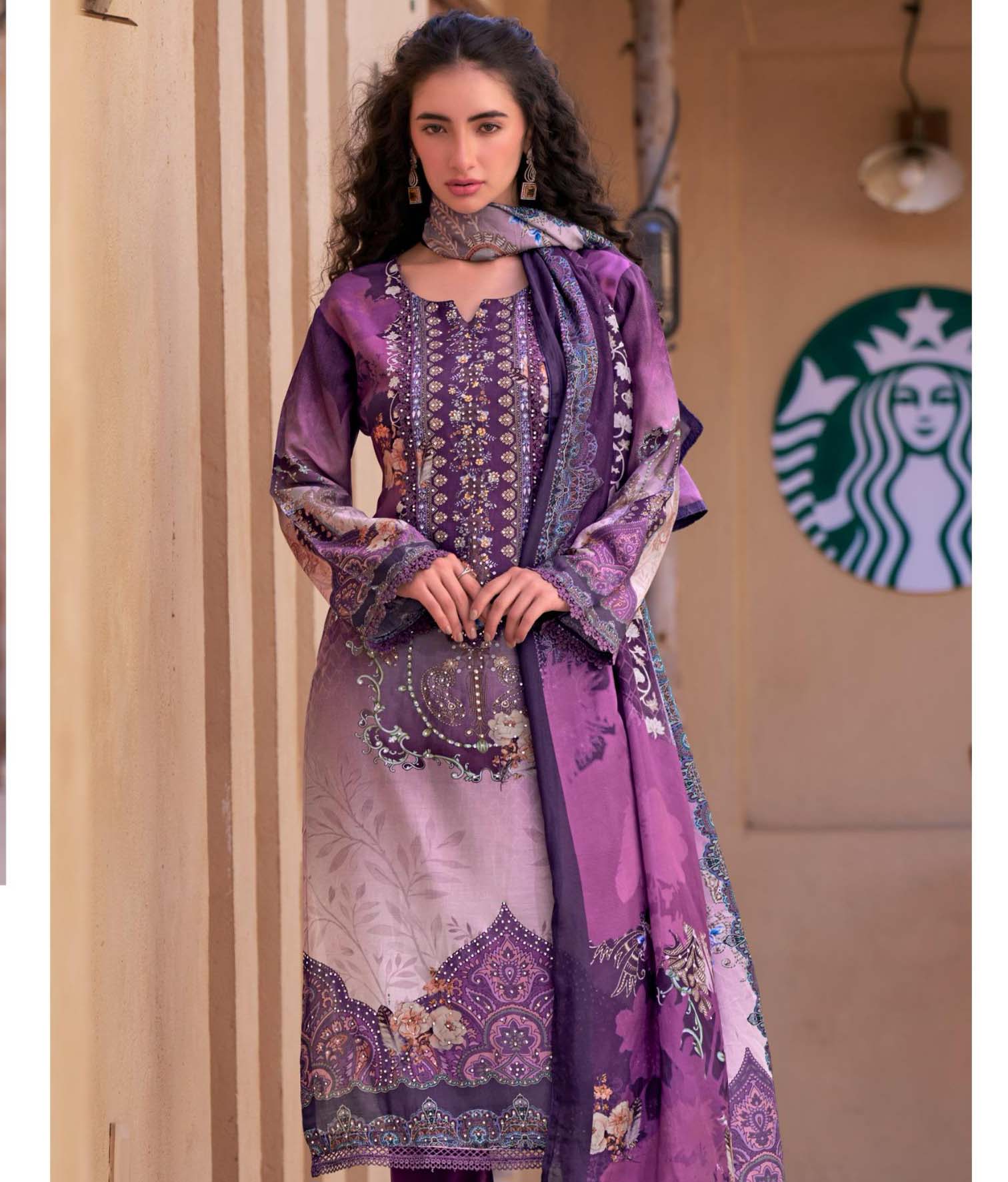 Deepsy M 19 Viscose Muslin Digital Printed Wholesale Pakistani Readymade Eid Collection