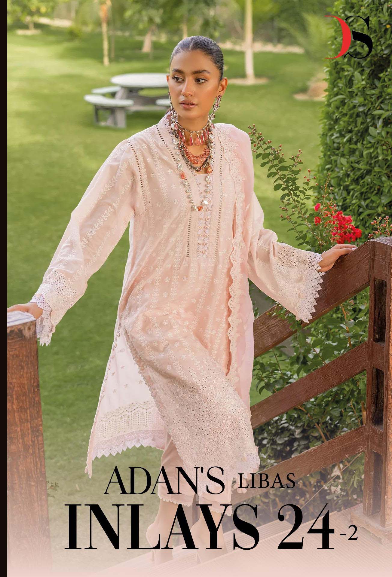 Deepsy Suits  Adan Libas Inlays 24-2 Pure Cotton Wholesale Pakistani Suit Eid Collection