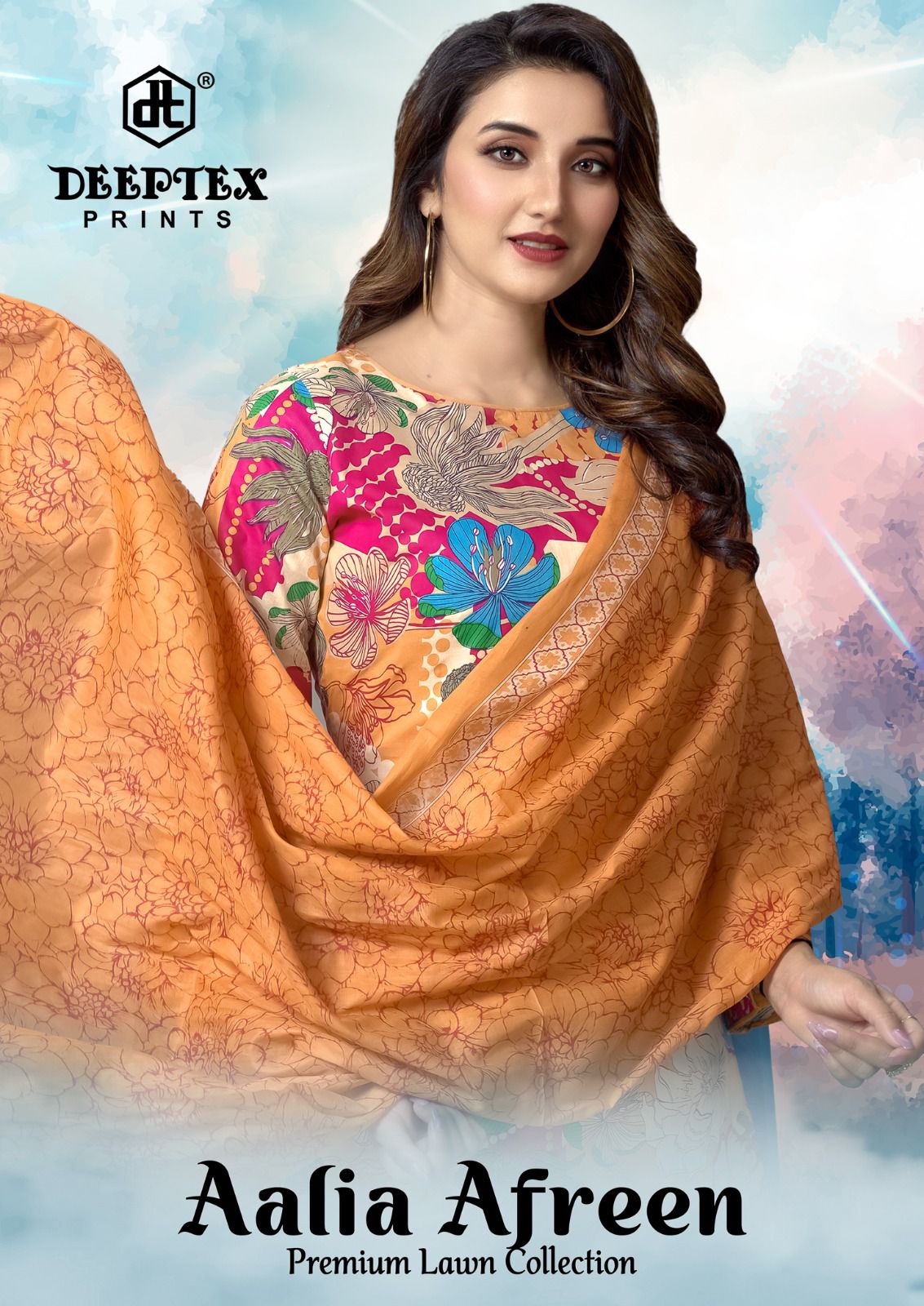 Deeptex Aalia Afreen Vol-01 Cotton Wholesale Karachi Dress Material Catalog