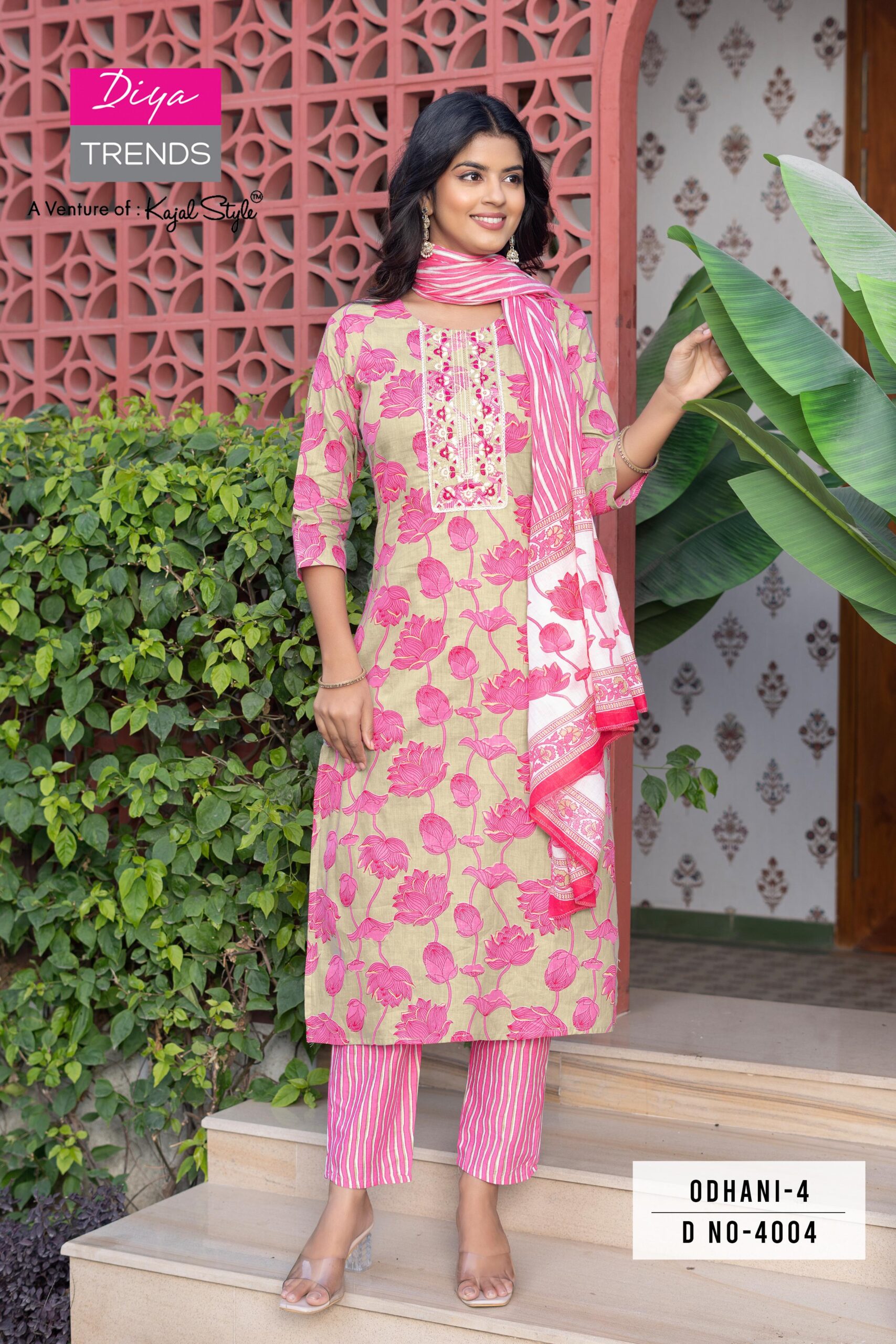 Diya Trends Odhani Vol 4B Cotton Printed Wholesale Readymade Salwar Suit Catalog - Image 3