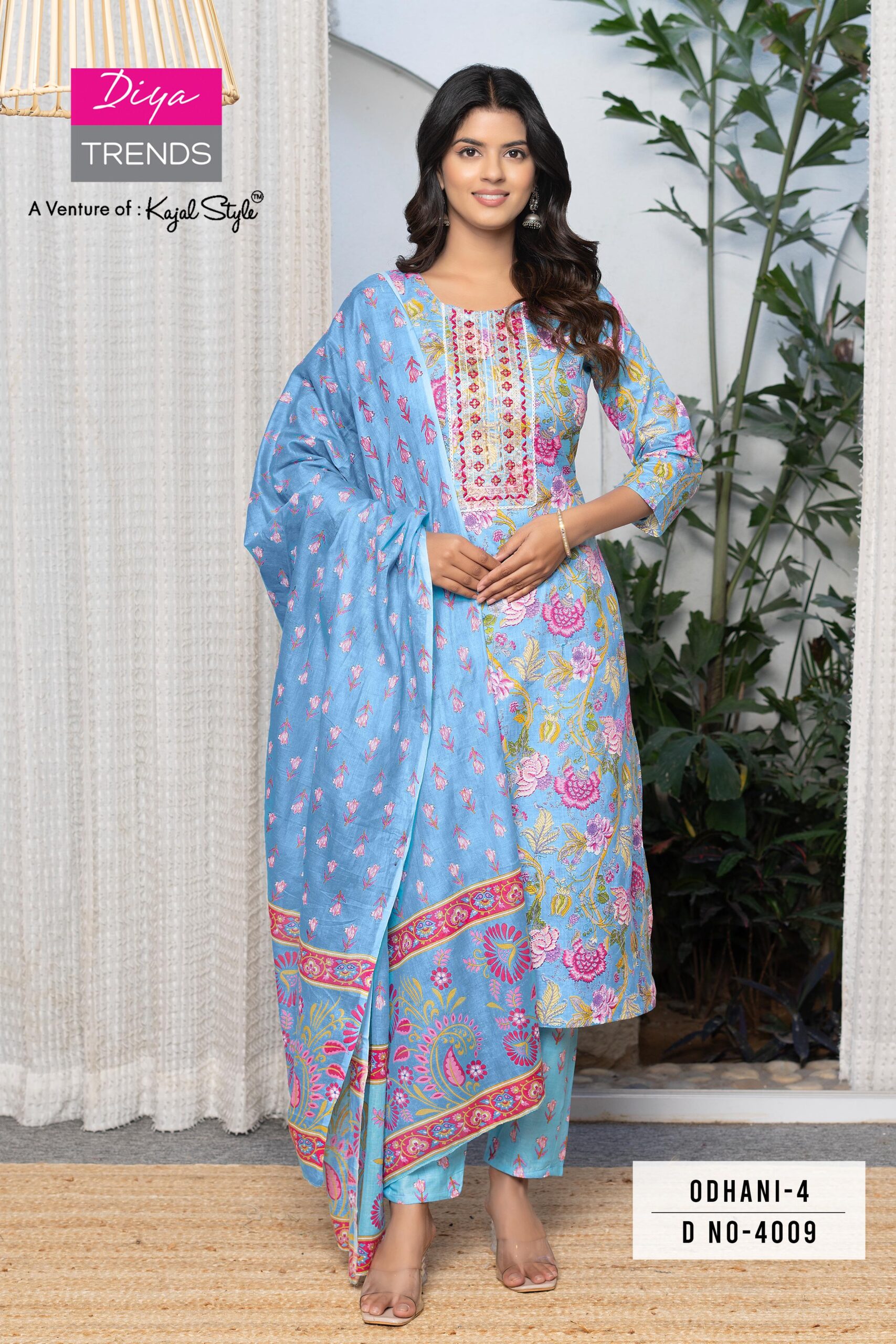 Diya Trends Odhani Vol 4B Cotton Printed Wholesale Readymade Salwar Suit Catalog - Image 8