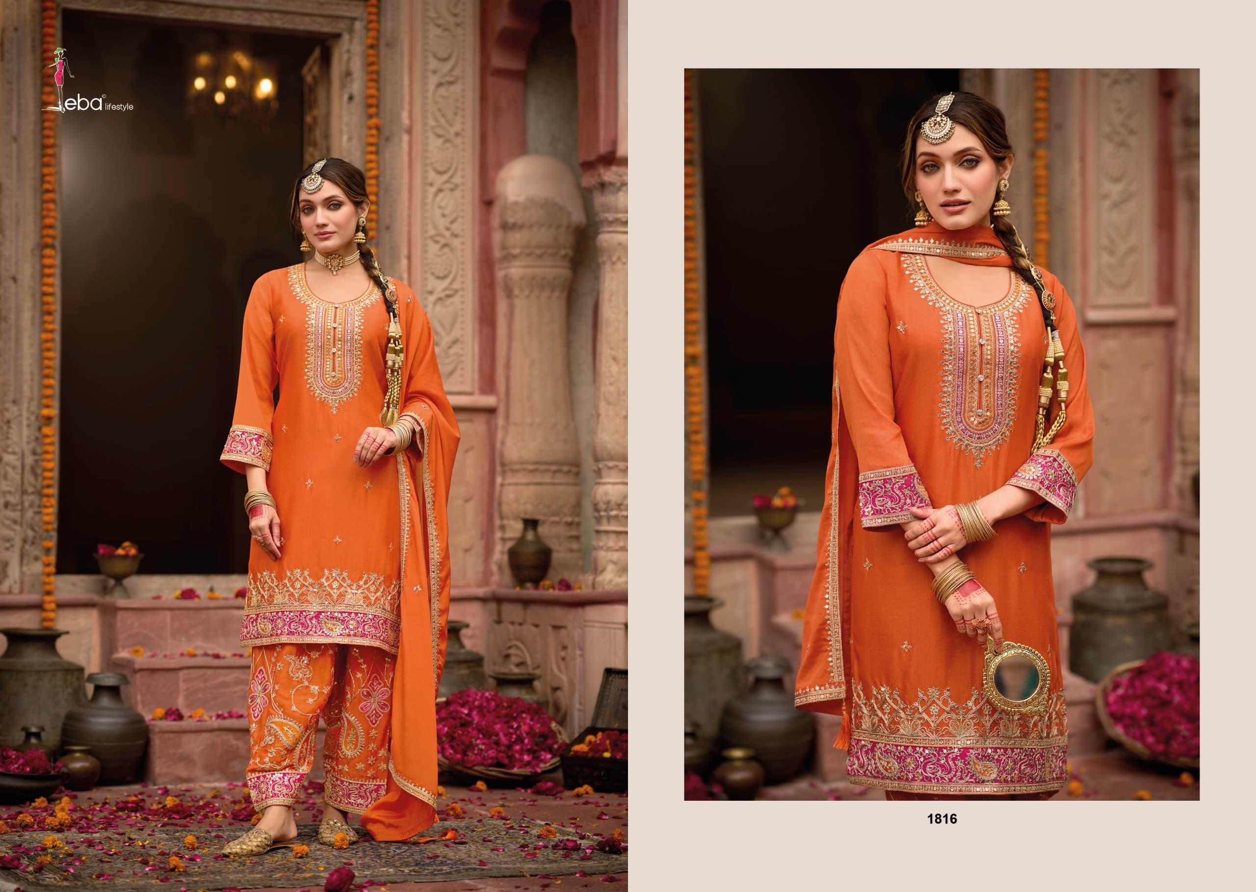 Eba Lifestyle Kashish Chinon Embroidery Wholesale Salwar Suit Collection - Image 2