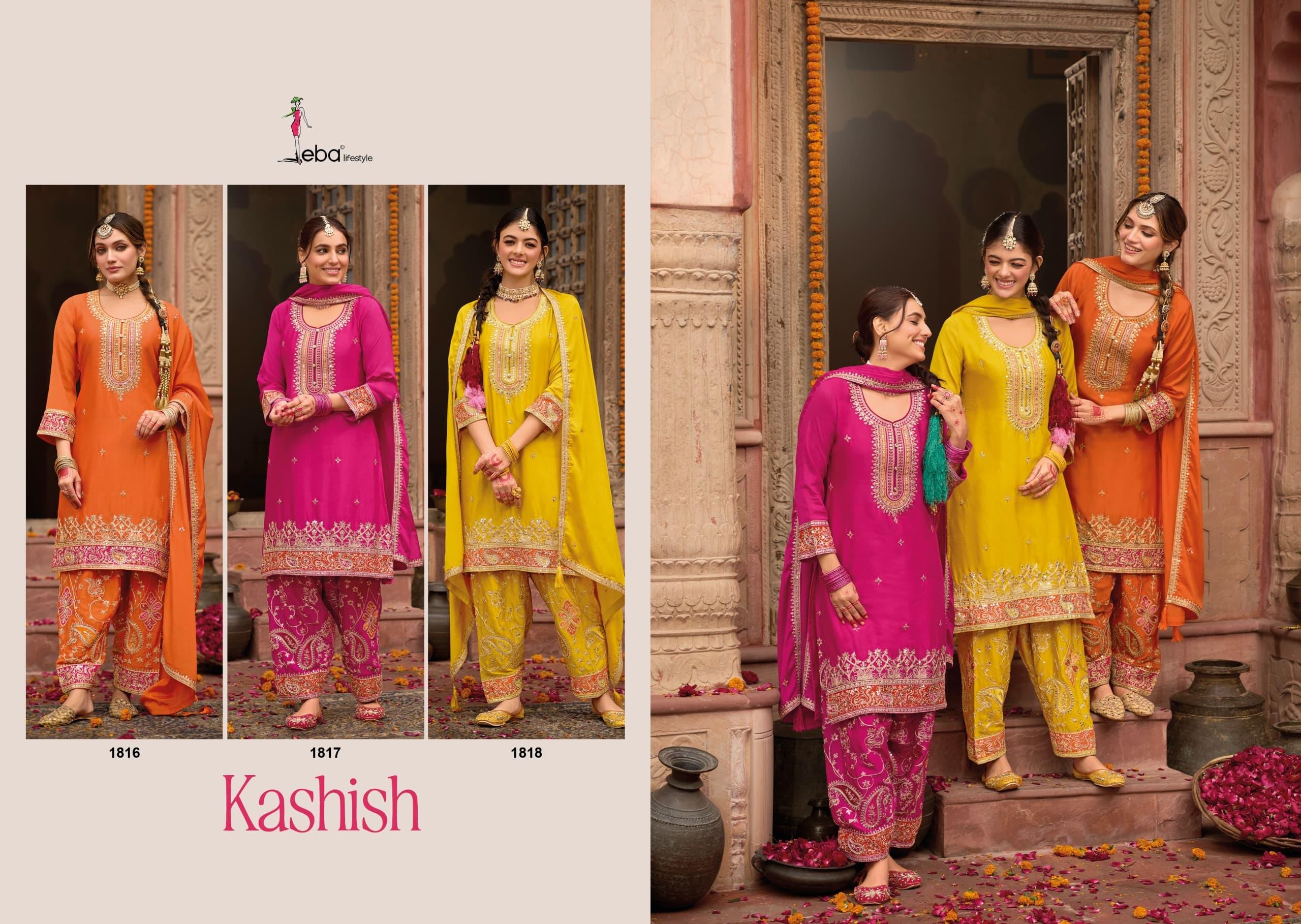 Eba Lifestyle Kashish Chinon Embroidery Wholesale Salwar Suit Collection - Image 5
