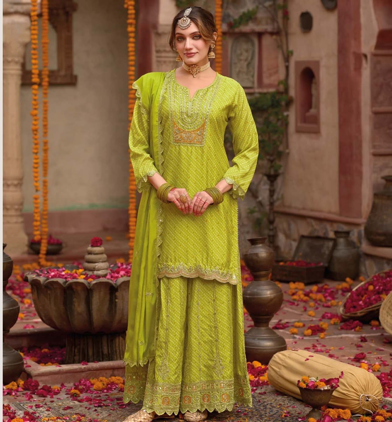 Eba Rashmika Chinon Digital Printed Wholesale Designer Readymade Salwar Suit Catalog