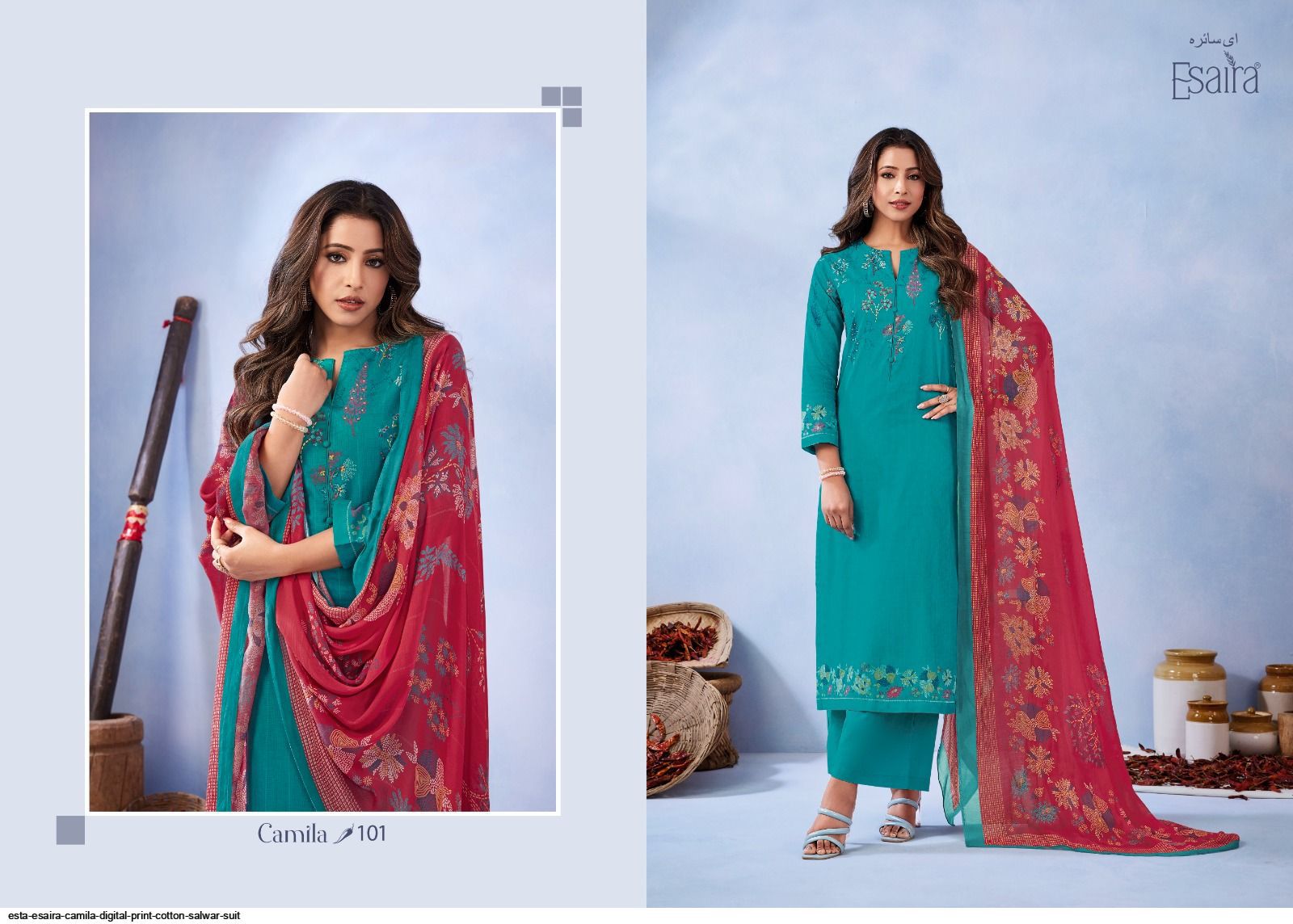 Esaira Camila Cotton Wholesale Fancy Salwar Suit Catalog - Image 2