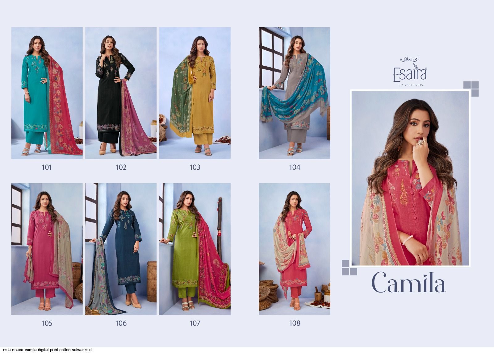 Esaira Camila Cotton Wholesale Fancy Salwar Suit Catalog - Image 9
