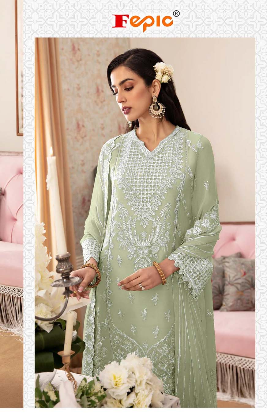 Fepic 1889 Georgette Wholesale Pakistani Salwar Suit Catalog