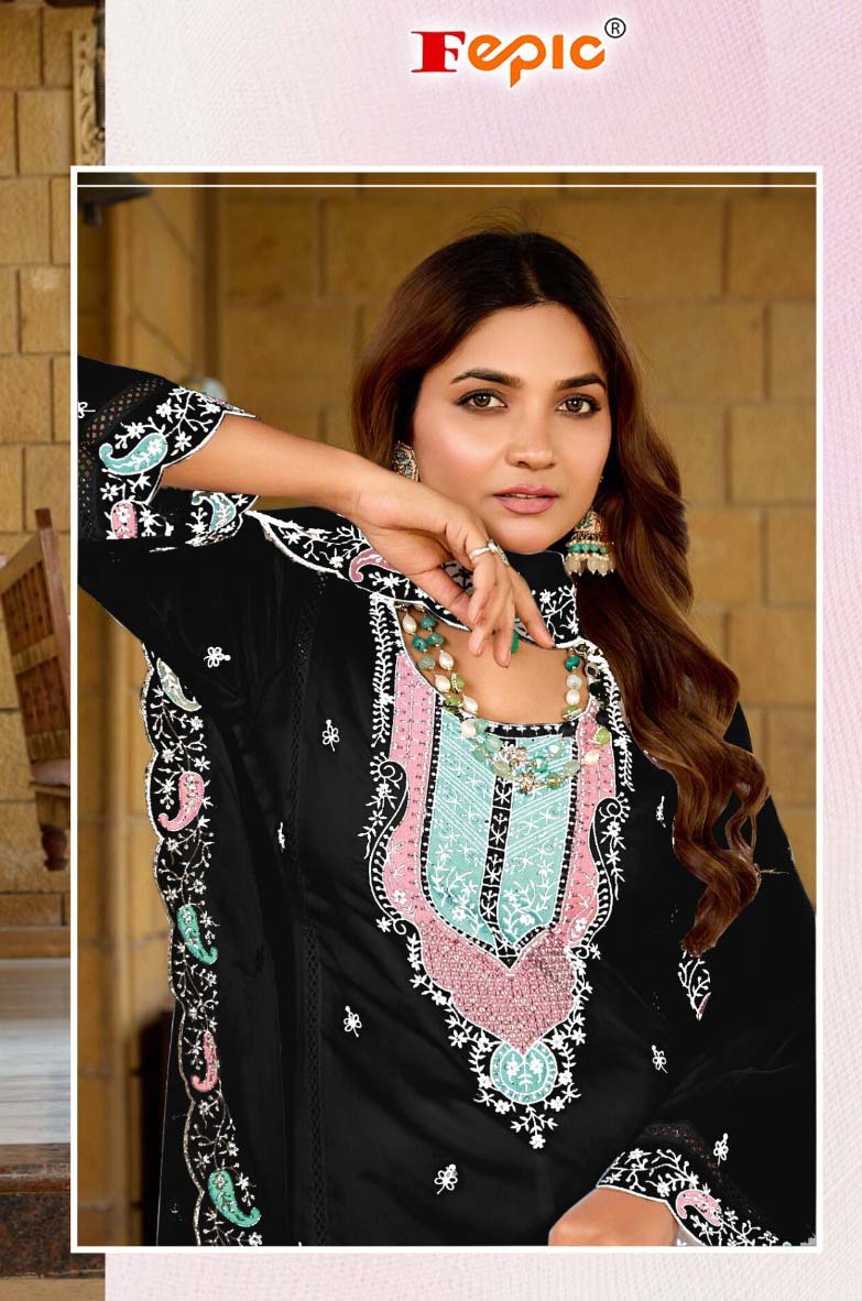 Fepic 1953 Organza Wholesale Pakistani Salwar Suit Catalog