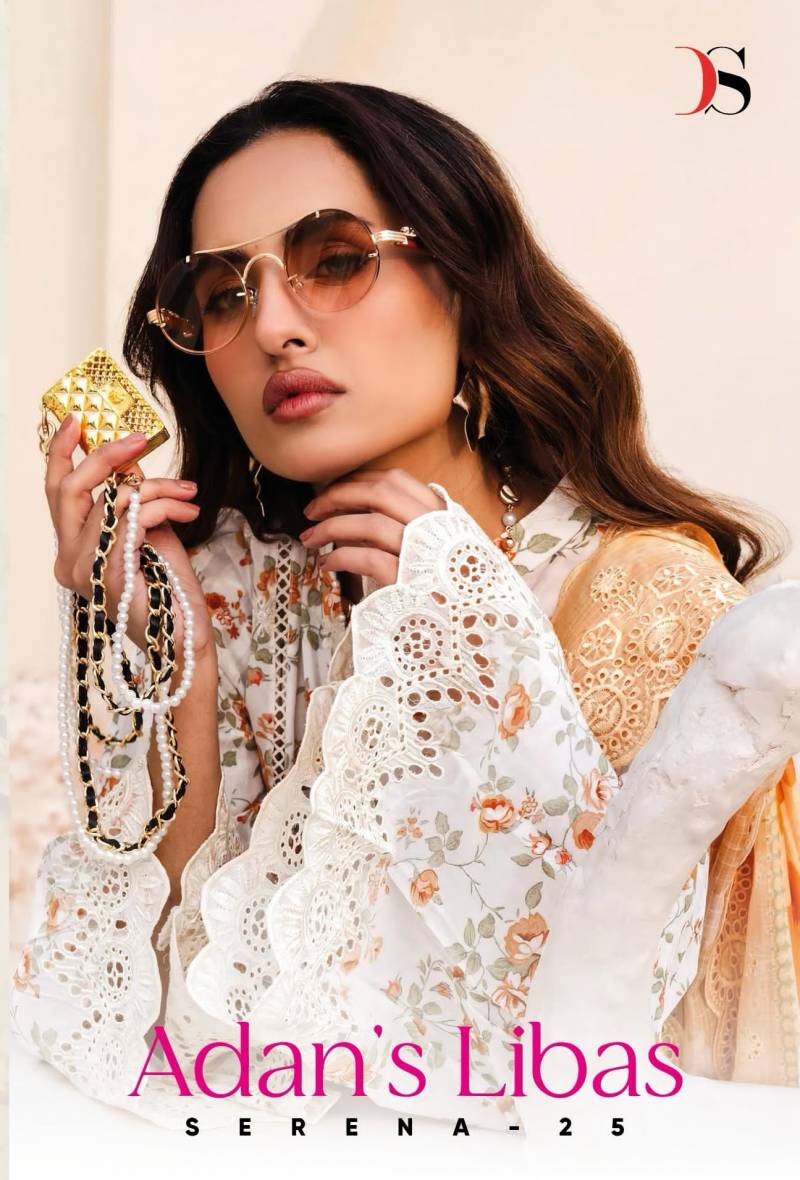 Deepsy Adans Libas Serena 25 Cotton Wholesale Embroidery Pakistani Suits Collection
