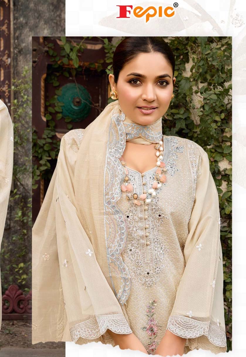 Fepic Cn339 Tishu Organza Wholesale Pakistani Readymade Salwar Suit Catalog