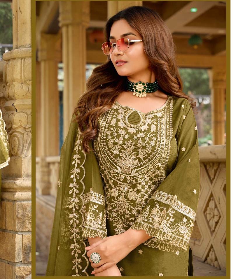 Fepic Cn346 Organza Wholesale Pakistani Readymade Salwar Suit Catalog