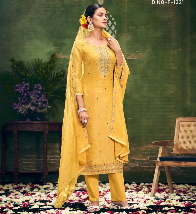 Fourdots Chhaava Crunchi Silk Wholesale Designer Salwar Suit Catalog