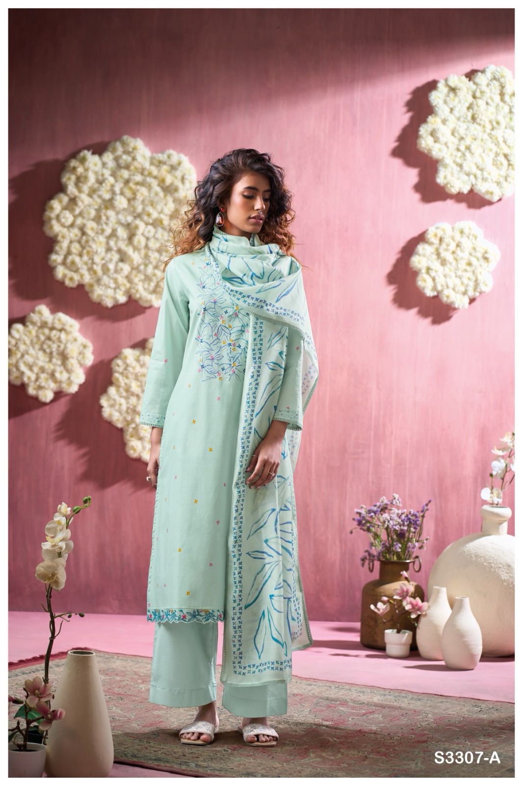 Ganga Cristal 3307 Premium Cotton Printed Wholesale Fancy Salwar Suit Collection - Image 3