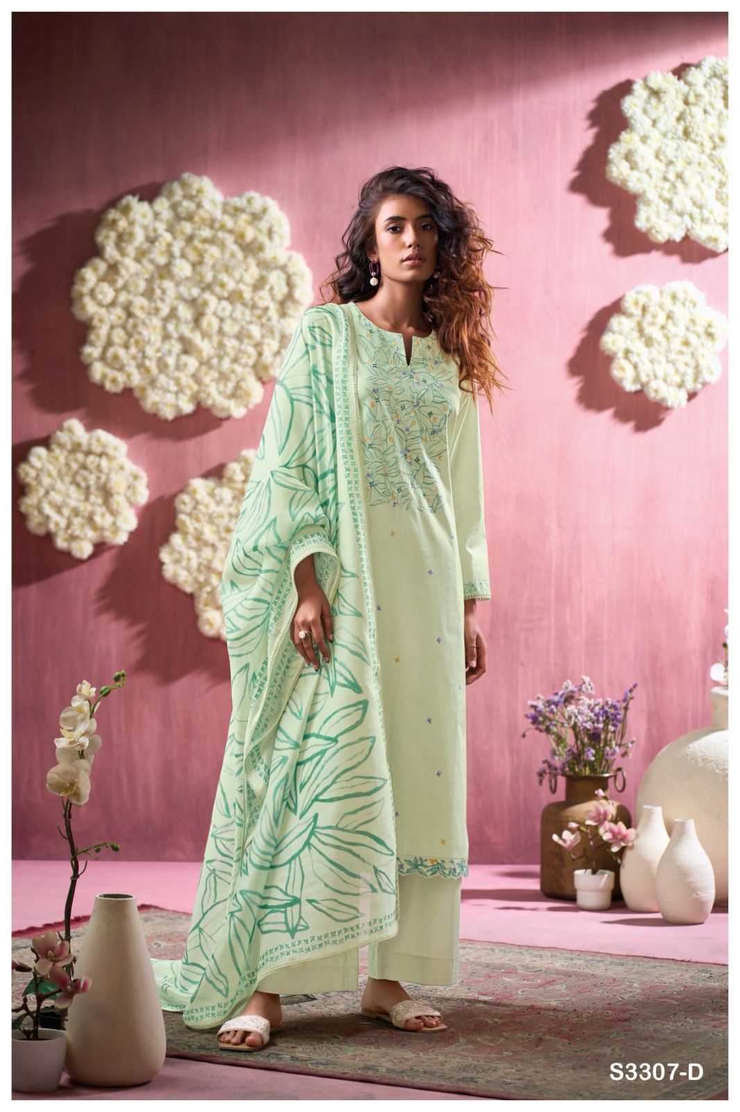 Ganga Cristal 3307 Premium Cotton Printed Wholesale Fancy Salwar Suit Collection - Image 5