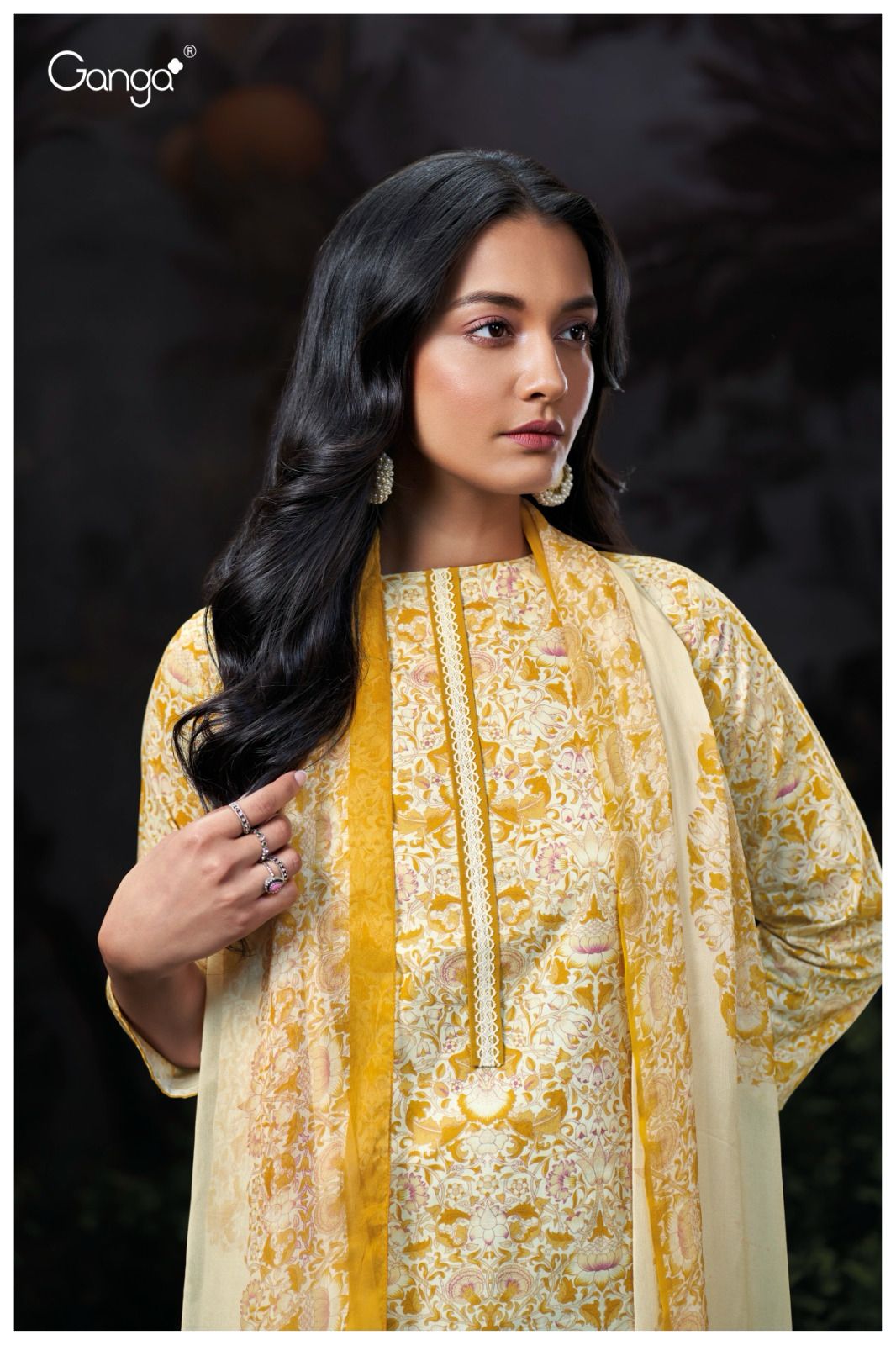 Ganga Davie 3233 Premium Cotton Printed Wholesale Fancy Salwar Suit Collection