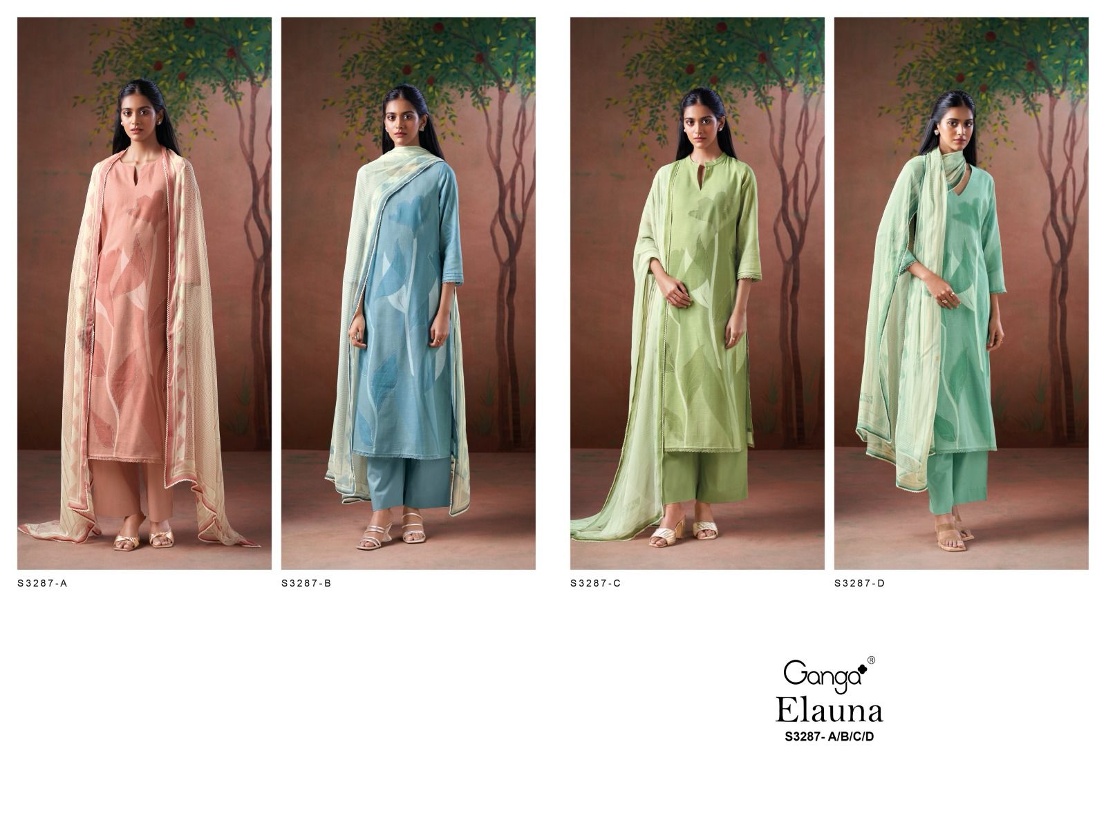 Ganga Elauna 3287 Cotton Printed Wholesale Salwar Suit Collection - Image 5