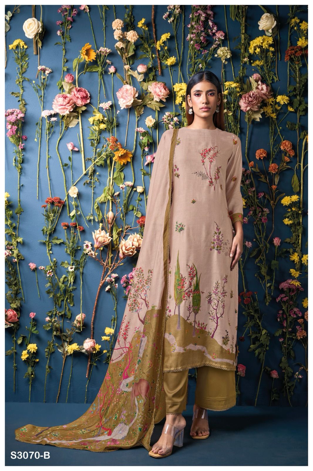 Ganga Freyal Bemberg Silk Printed Wholesale Fancy Salwar Suit Collection - Image 3