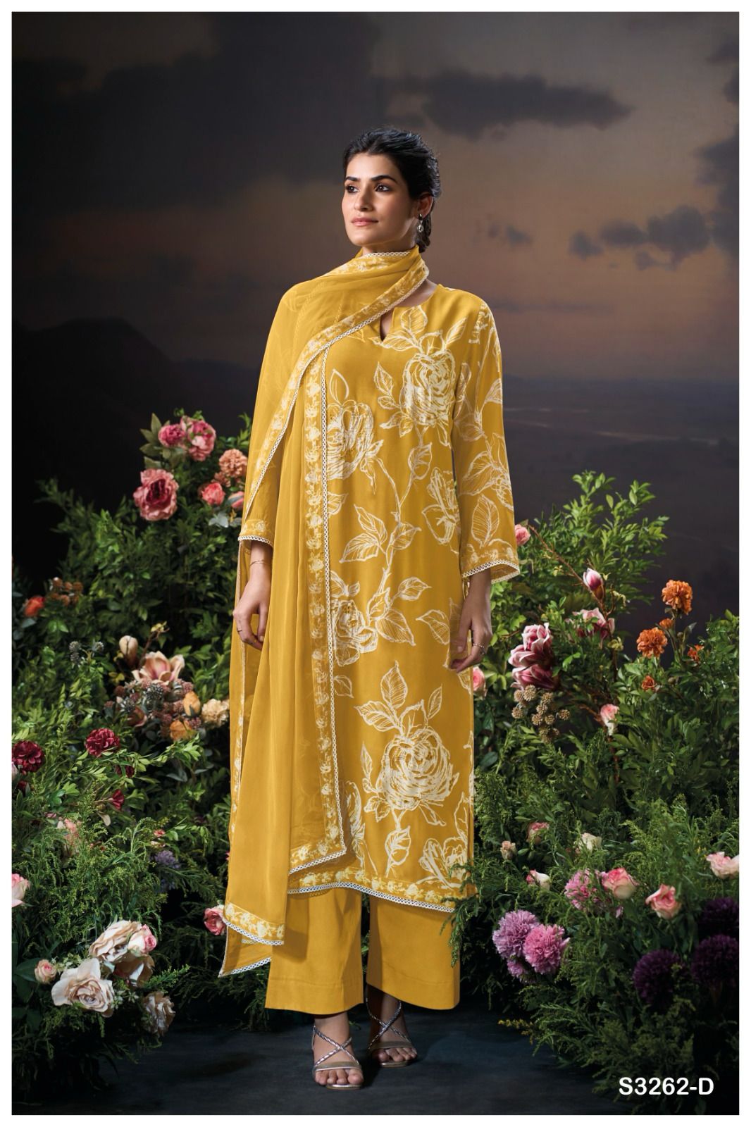 Ganga MUKTI 3262 Premium Viscose Muslin Wholesale Salwar Suit Catalog - Image 3