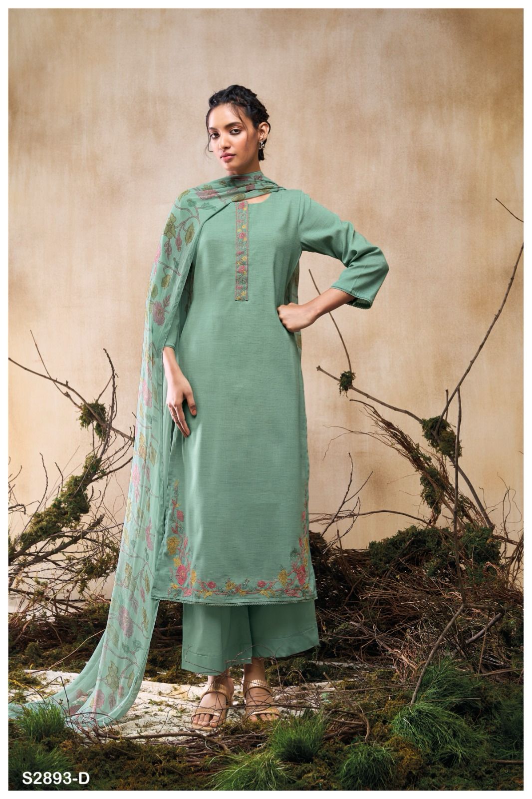 Ganga UMBI 2893 Premium Woven Cotton Wholesale Salwar Suit Catalog - Image 2