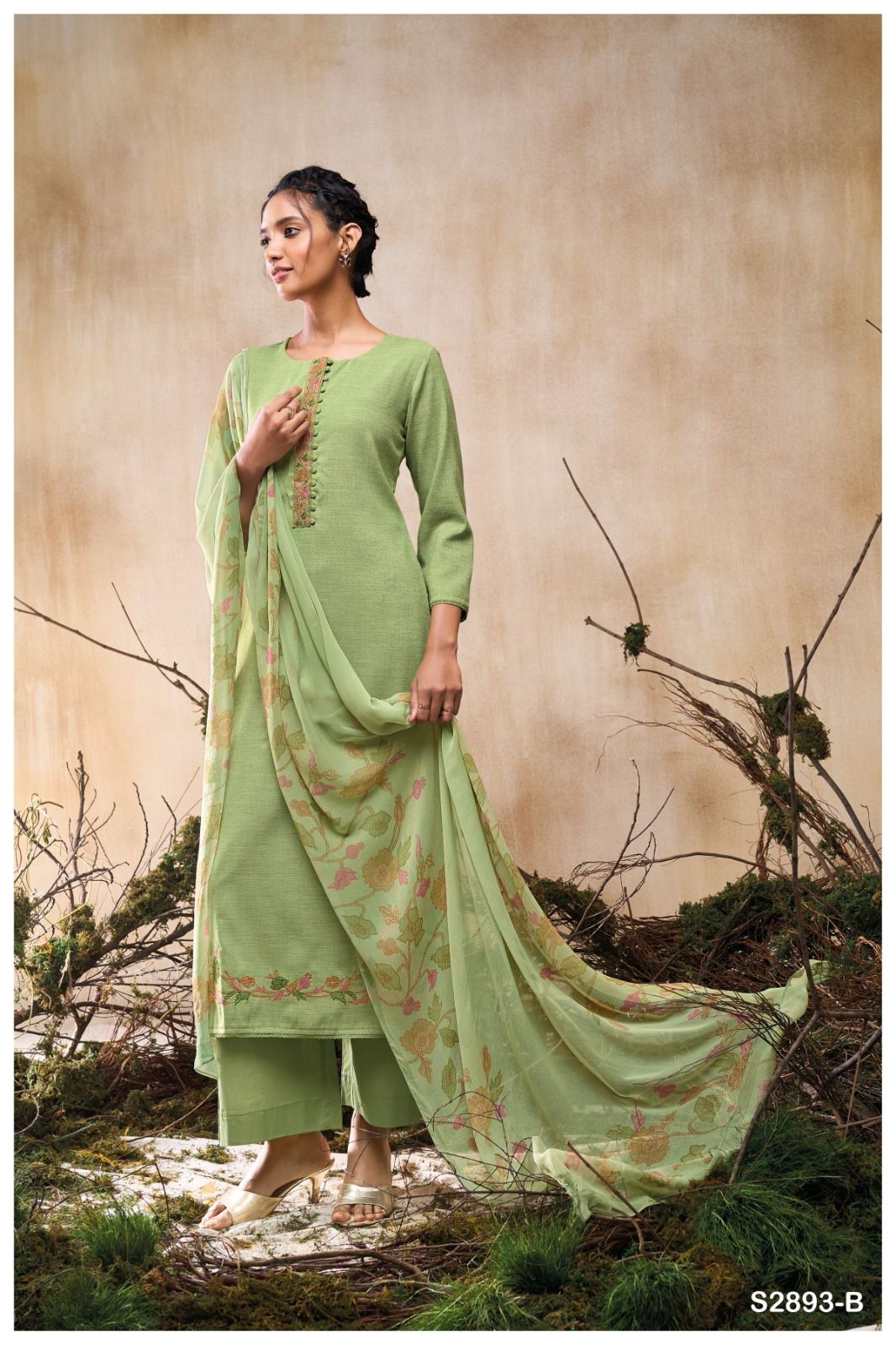 Ganga UMBI 2893 Premium Woven Cotton Wholesale Salwar Suit Catalog - Image 3