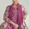 Glossy Aiza Premium Cotton Embroidered Suit with Muslin Dupatta
