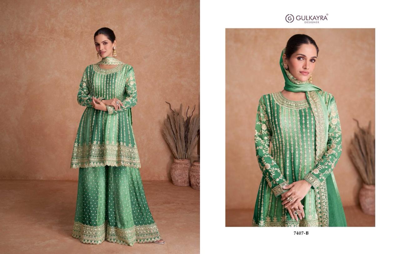 Gulkayra Designer Vaani Vol 2 Real Chinon Suit Wholesale Collection - Image 5