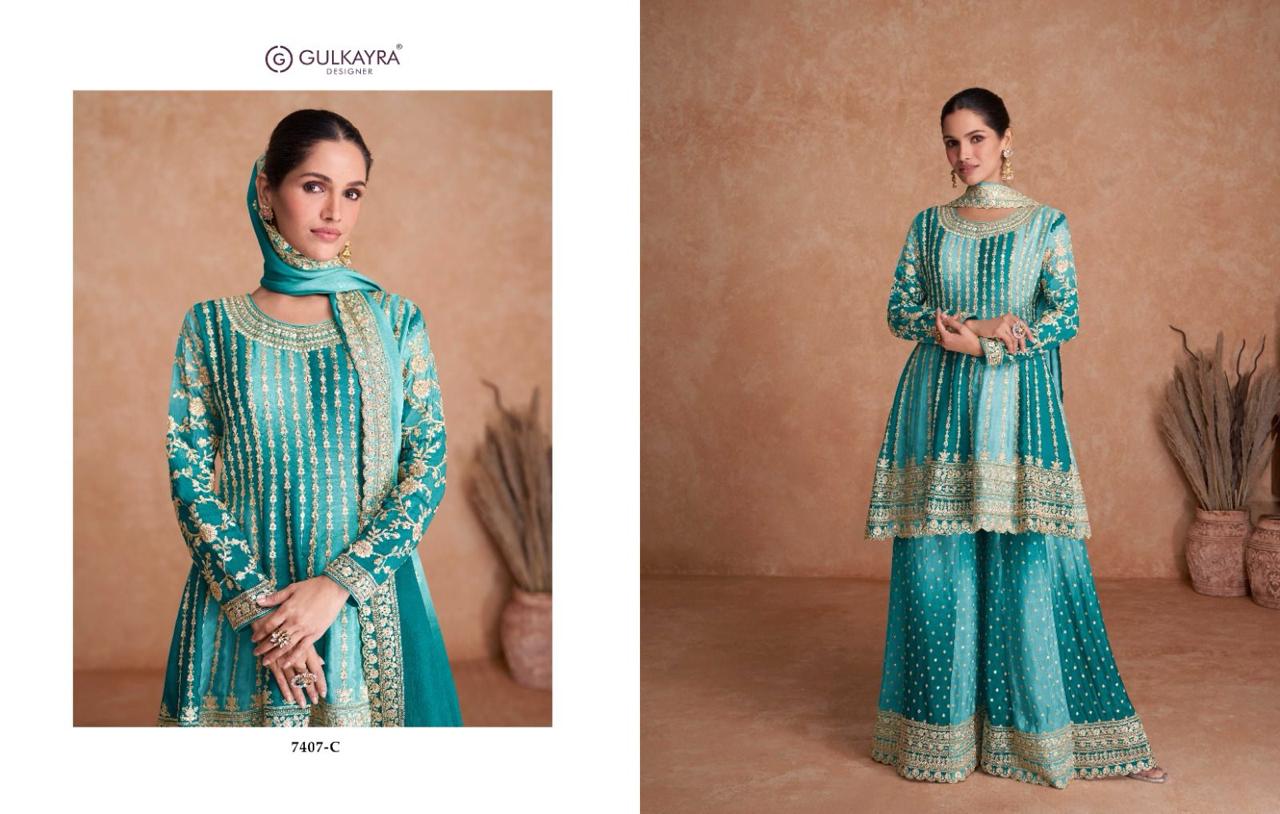 Gulkayra Designer Vaani Vol 2 Real Chinon Suit Wholesale Collection - Image 3