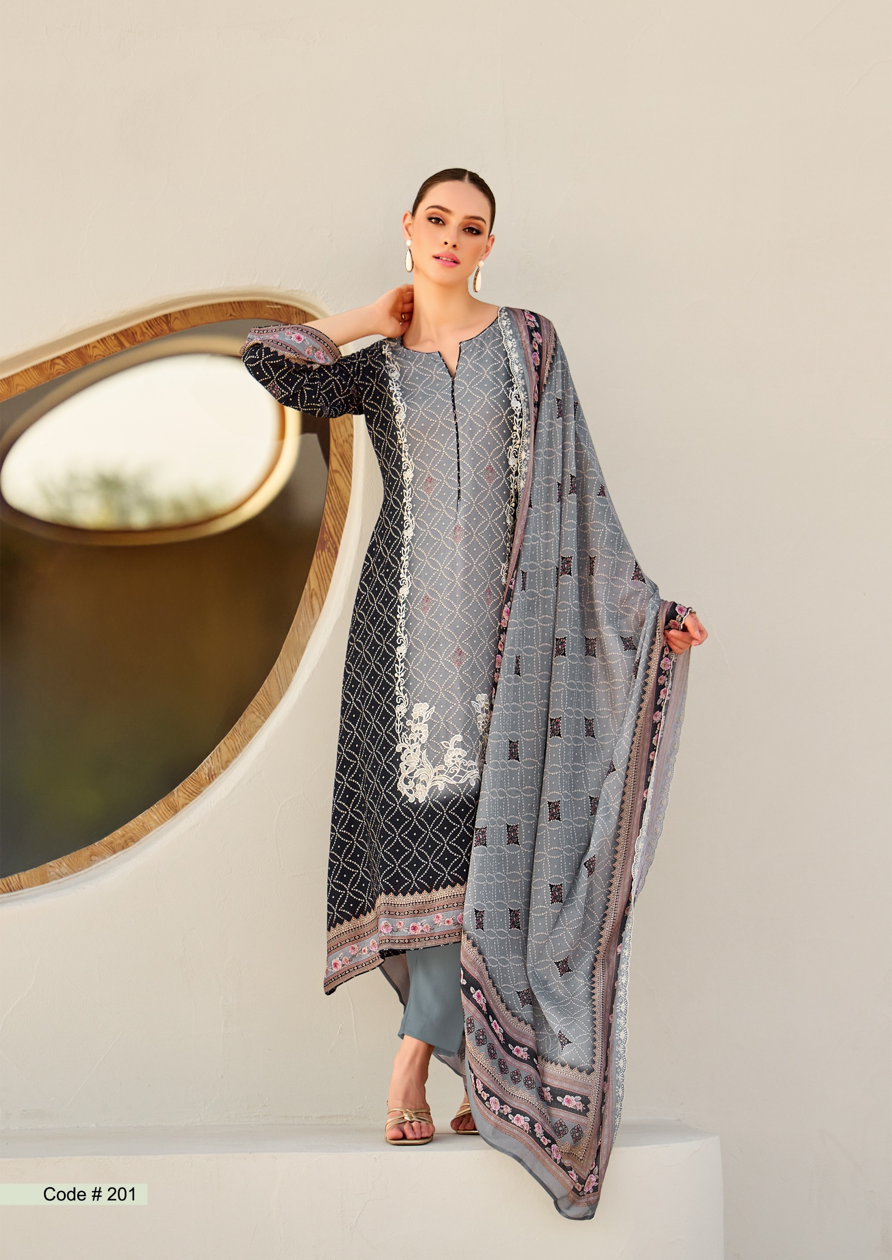 Hermitage Bandhej Vol 2 Digital Printed Wholesale Dress Material Collection - Image 4