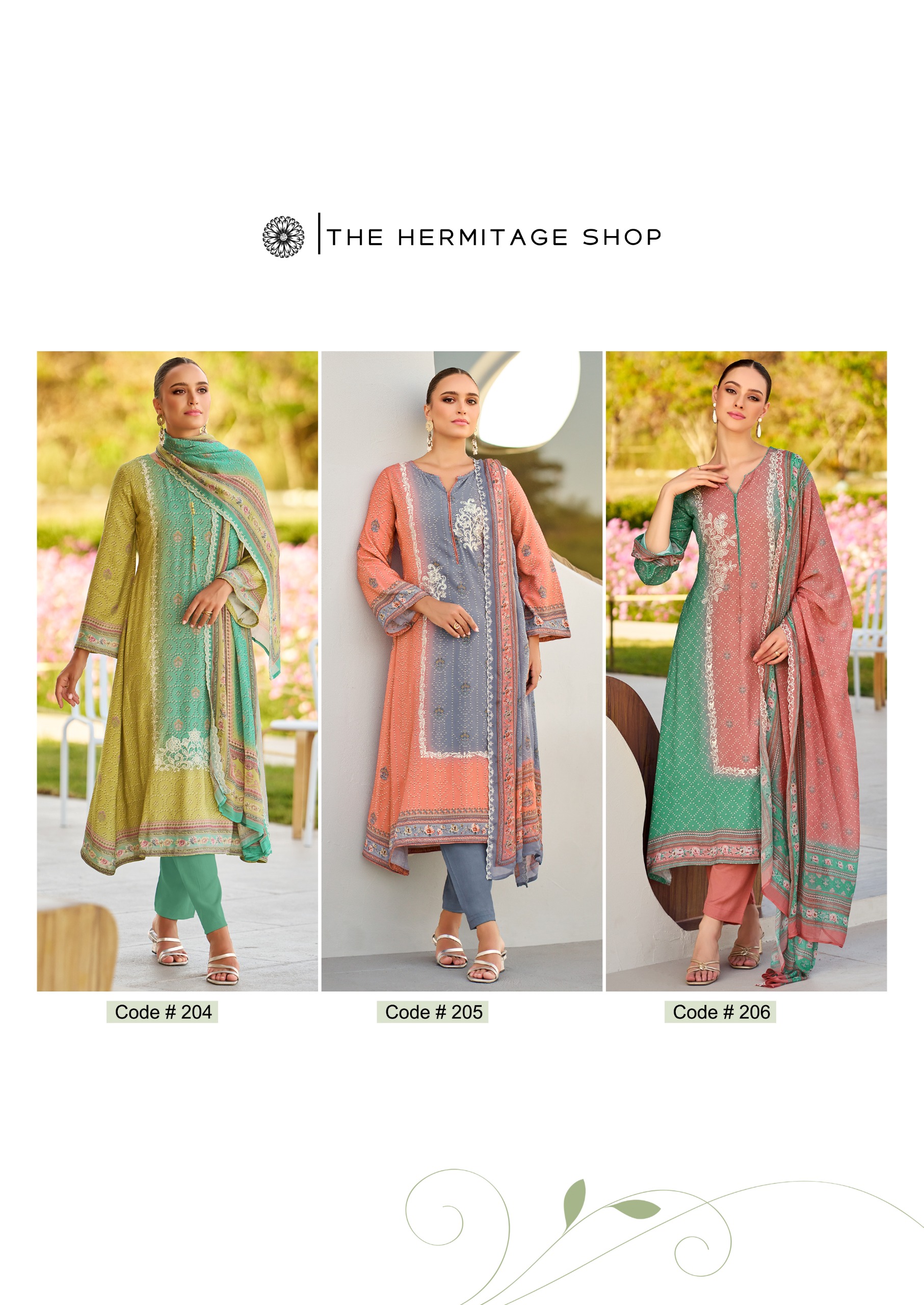 Hermitage Bandhej Vol 2 Digital Printed Wholesale Dress Material Collection - Image 10