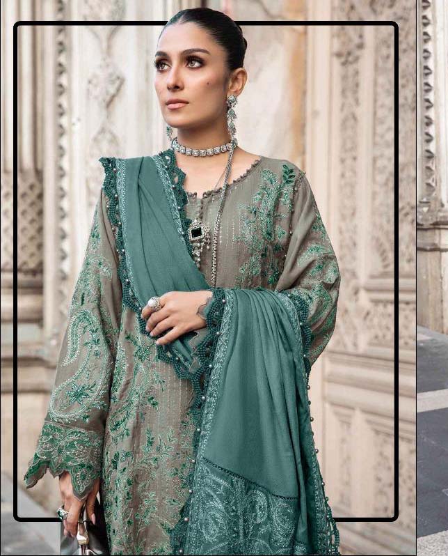 Hoor Tex H-287 A To D Heavy Rayon Wholesale Pakistani Salwar Suit Catalog