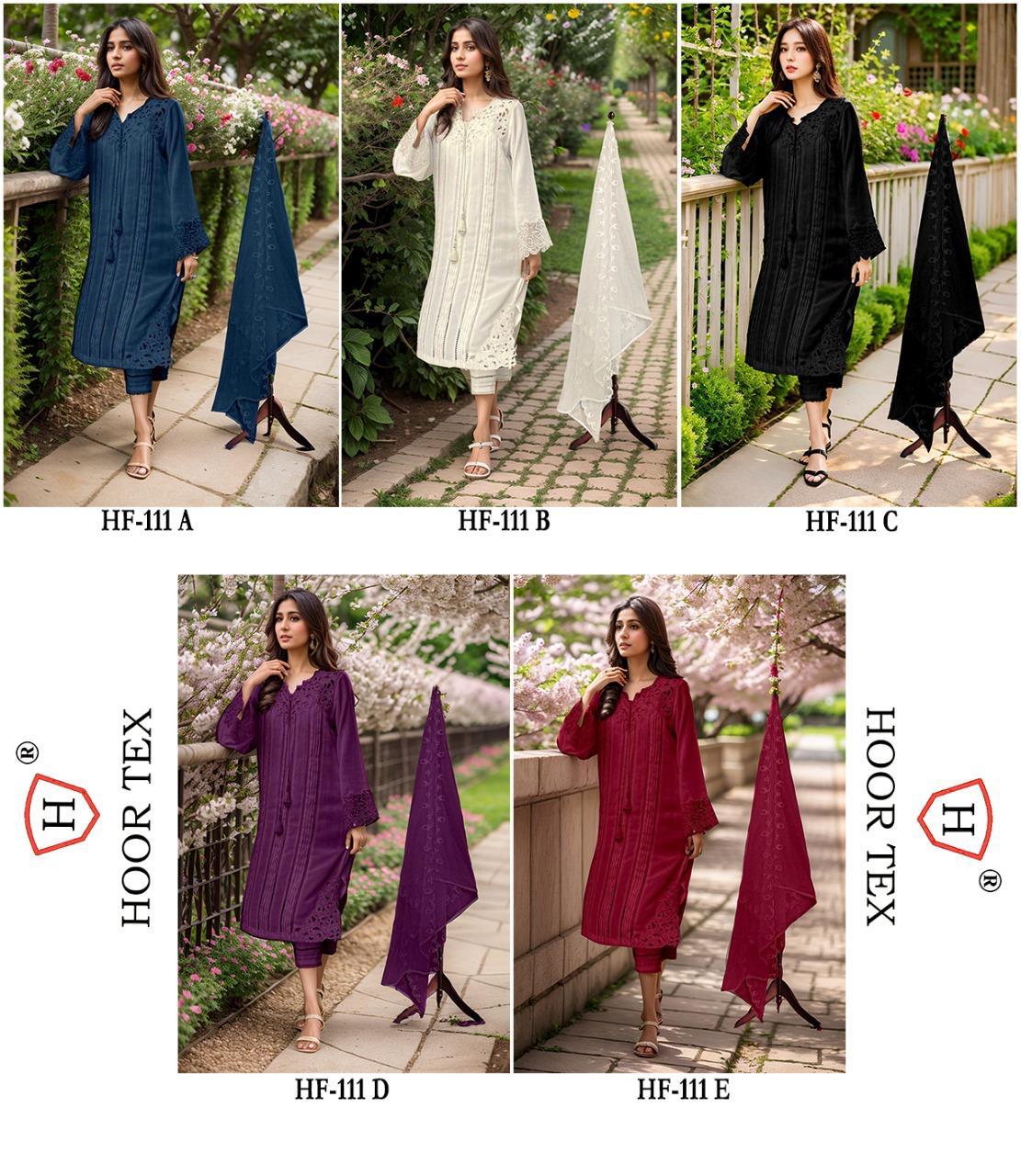 Hoor Tex Hf-111,A To D Cristal Viscous Wholesale Pakistani Readymade Salwar Suit Catalog - Image 11