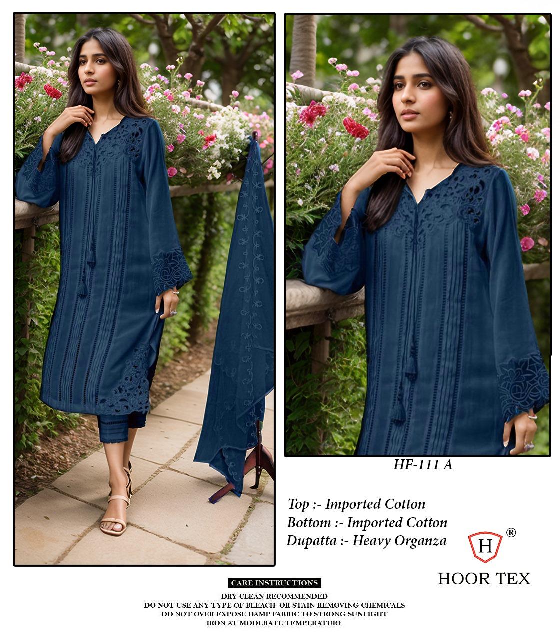 Hoor Tex Hf-111,A To D Cristal Viscous Wholesale Pakistani Readymade Salwar Suit Catalog - Image 2