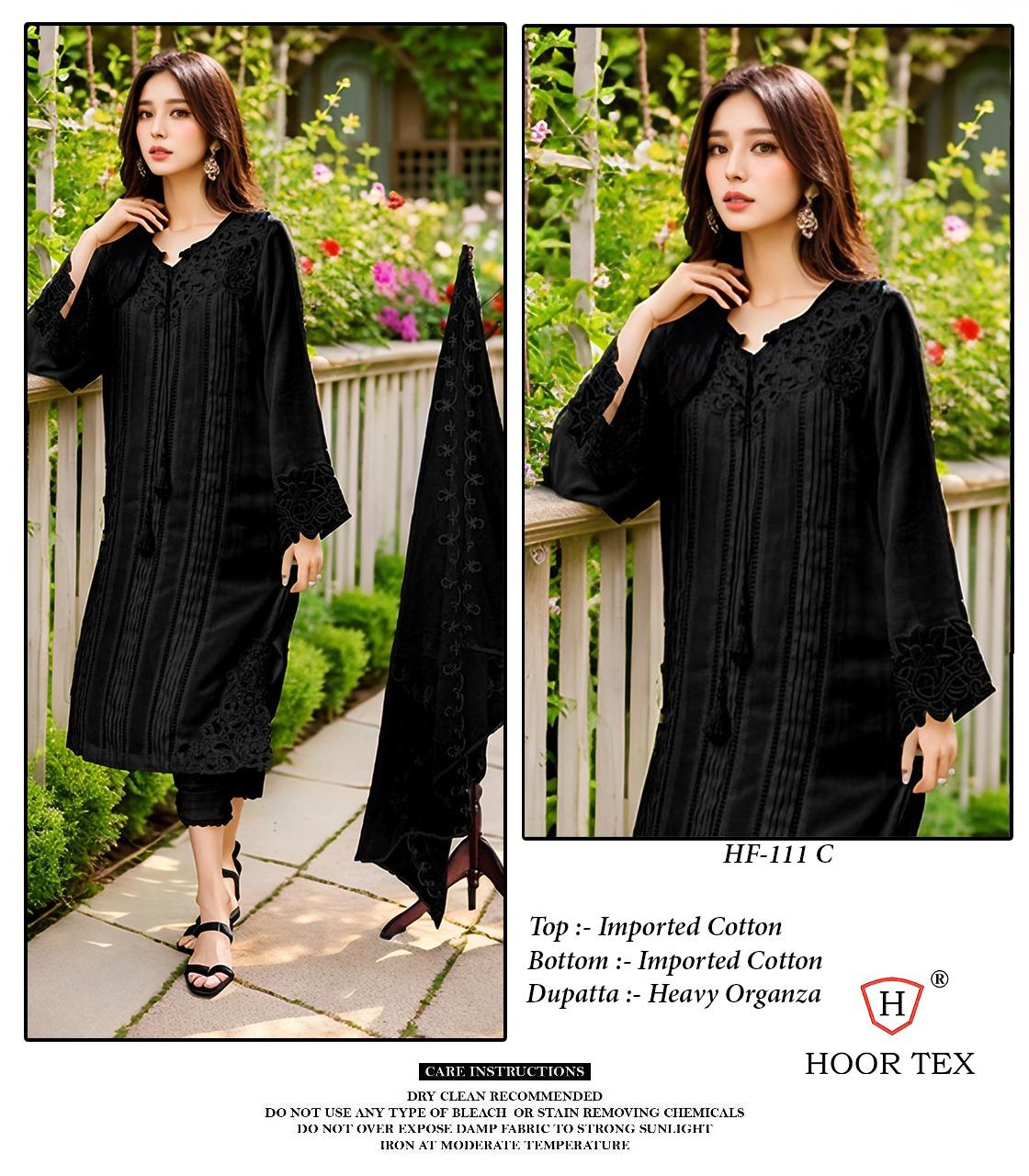 Hoor Tex Hf-111,A To D Cristal Viscous Wholesale Pakistani Readymade Salwar Suit Catalog - Image 3