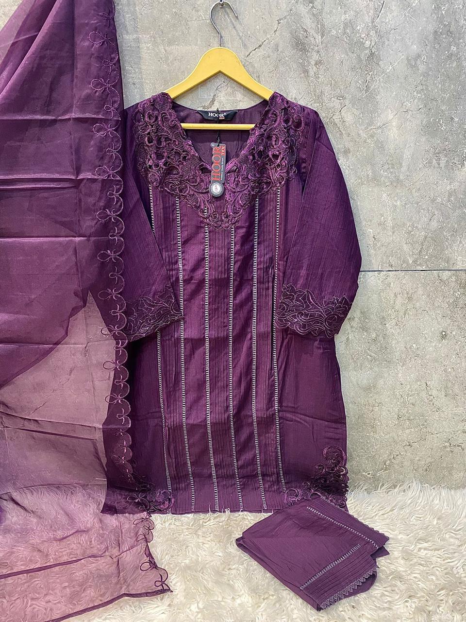 Hoor Tex Hf-111,A To D Cristal Viscous Wholesale Pakistani Readymade Salwar Suit Catalog