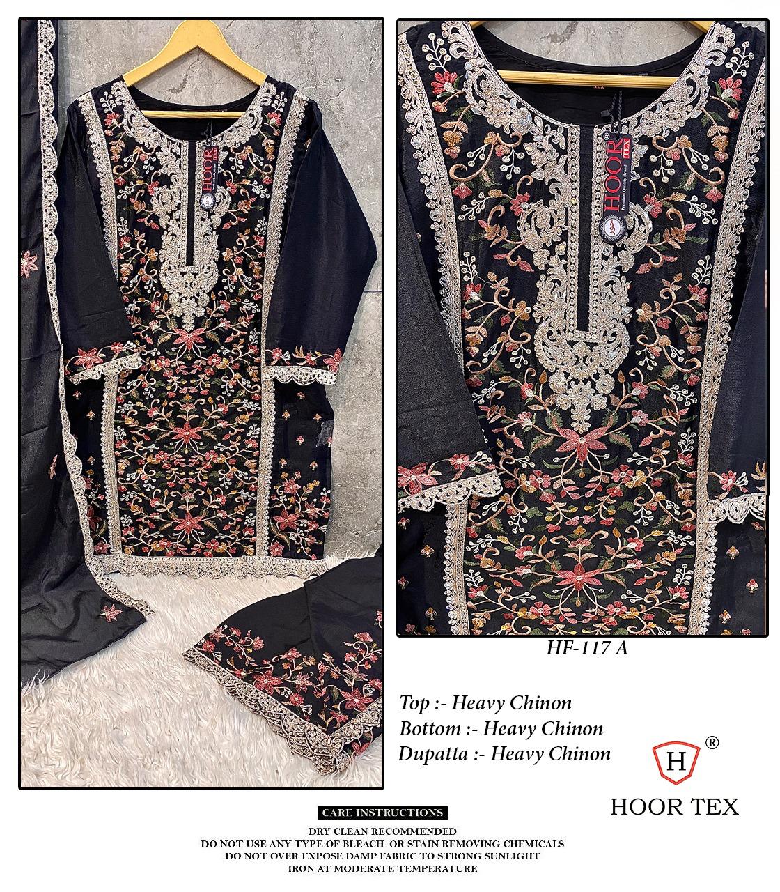 Hoor Tex Hf-117,A To C Heavy Chinon Wholesale Pakistani Readymade Salwar Suit Catalog - Image 2